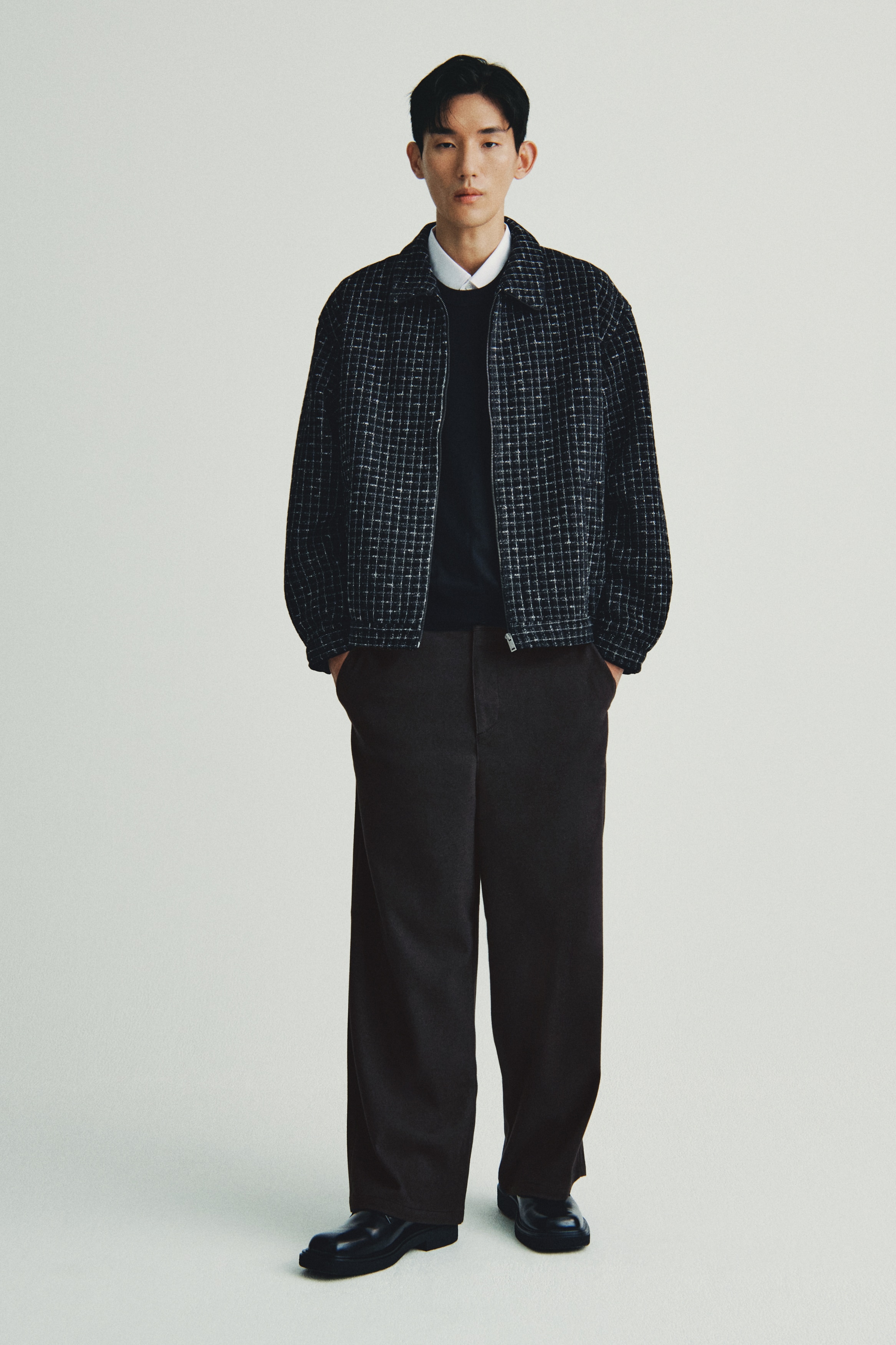 ルーズフィット ツイルパンツ - ブラック - Men | H&M JP