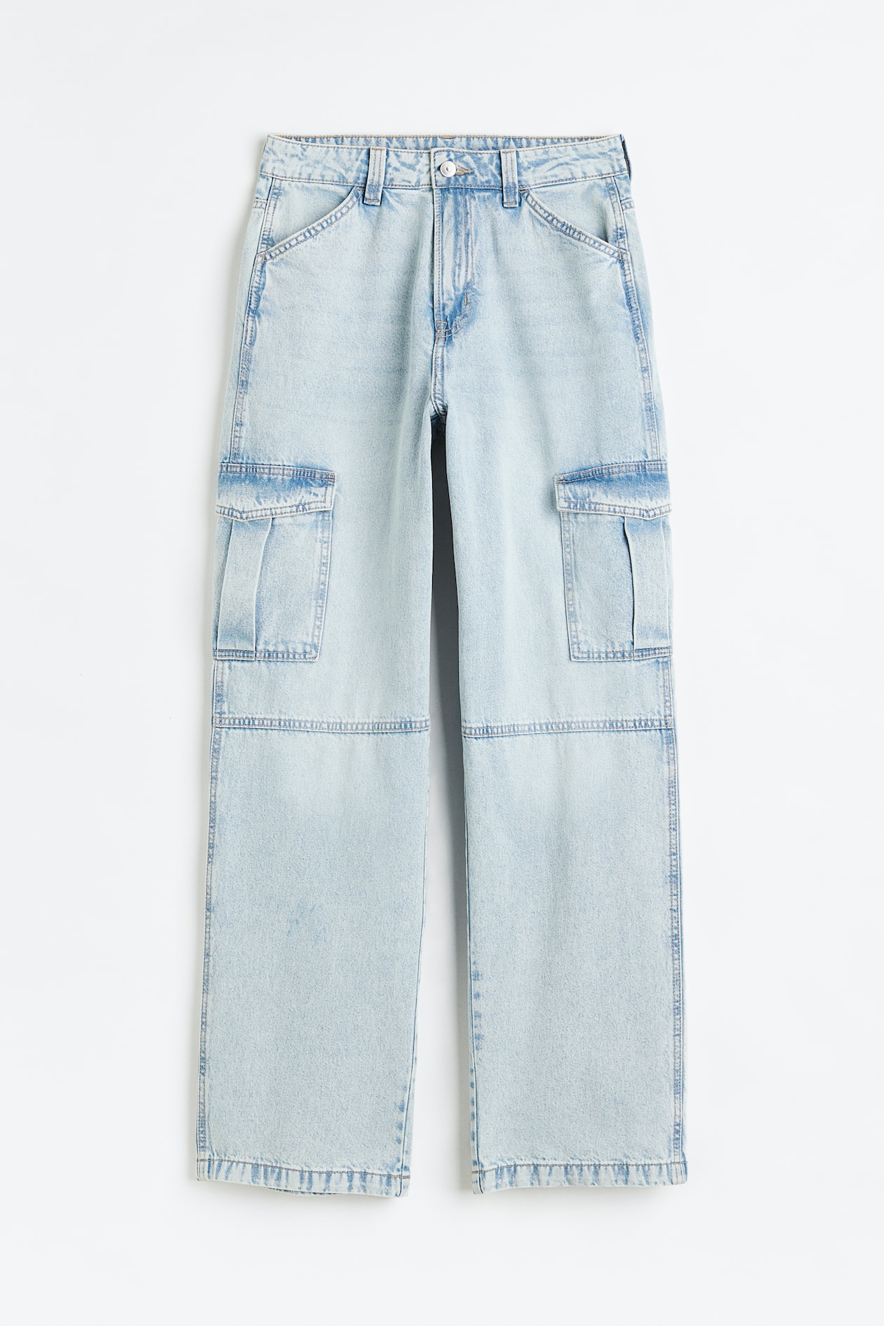 90sバギーハイカーゴデニム - ライトデニムブルー - レディース | H&M JP