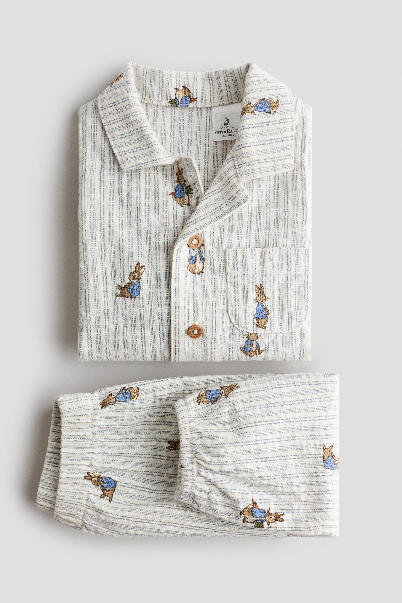 2-teiliges Set mit Hemd und Hose - Hellblau/Peter Hase - 2