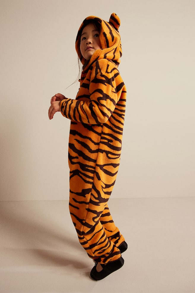 Animal all-in-one suit - Orange/Tiger/Light beige/Bunny - 6