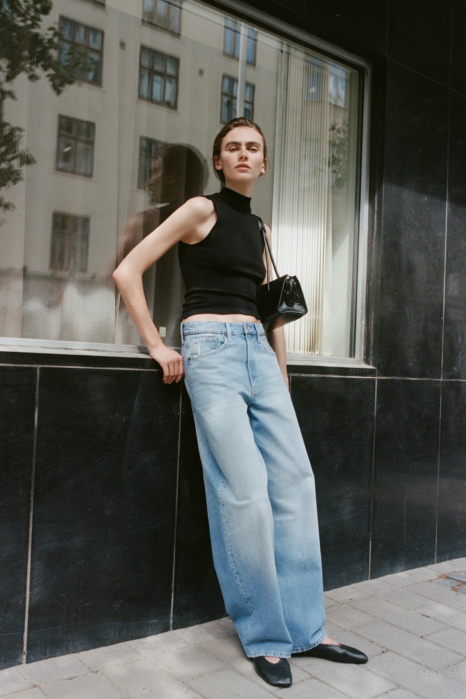 Barrel High Waist Jeans - Licht denimblauw/Donker denimblauw/Beige/luipaarddessin/Denimzwart/Licht denimgrijs - 1