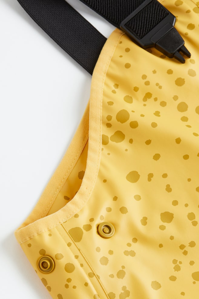Rain trousers with braces - Yellow/Spotted - 5