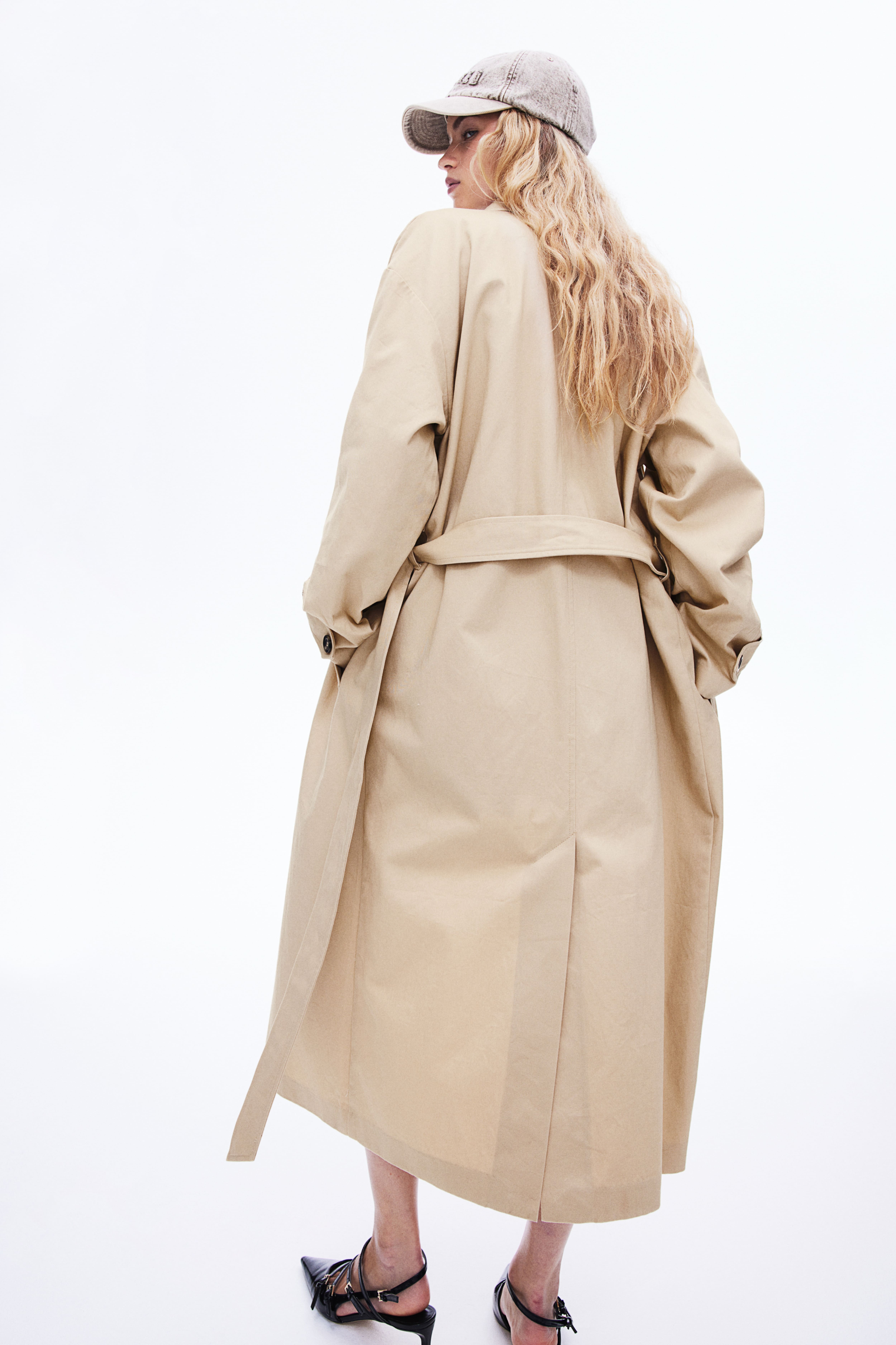 Single Breasted Twill Trench Coat