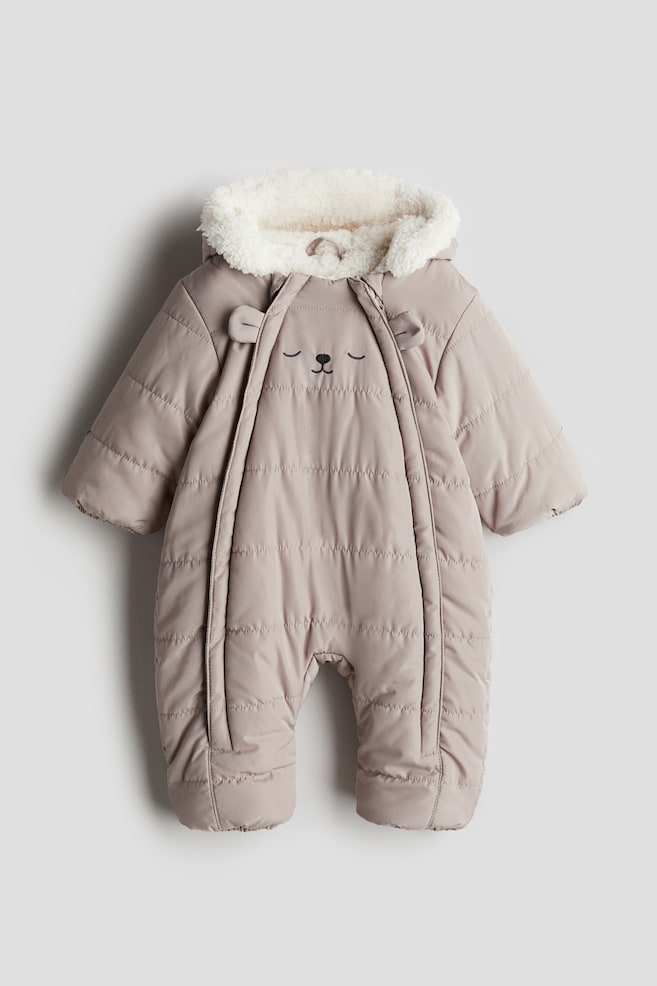 Wattierter Overall - Greige - 1