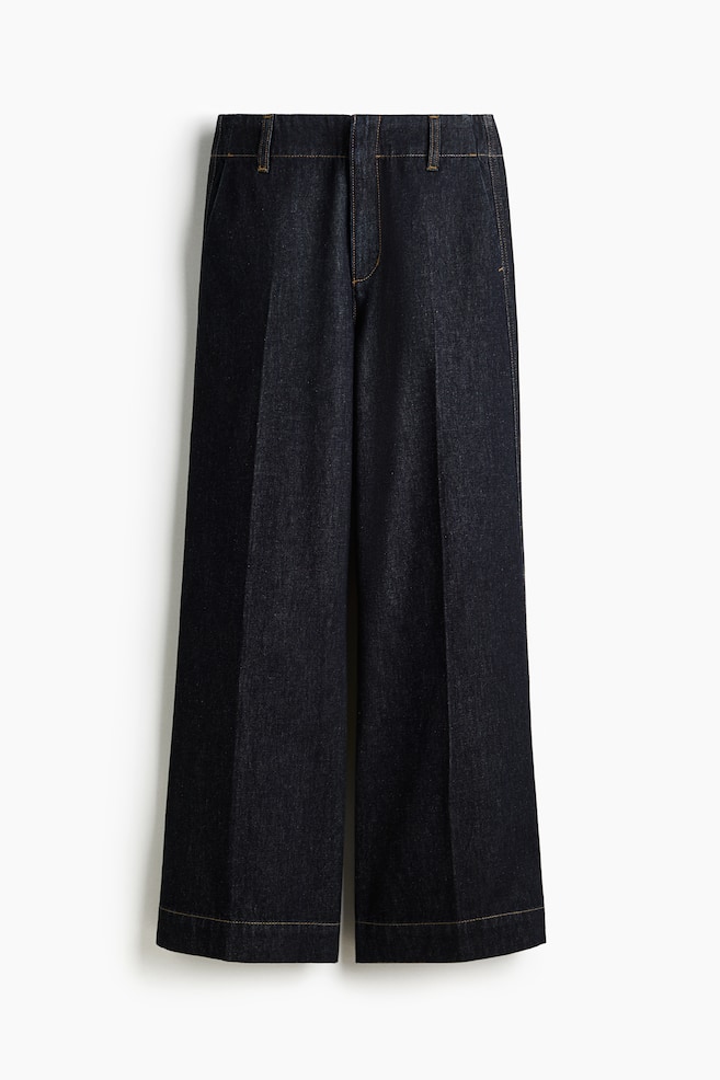 Wide High Jeans - Donker denimblauw/Wit/Denimblauw/Donker denimblauw - 1