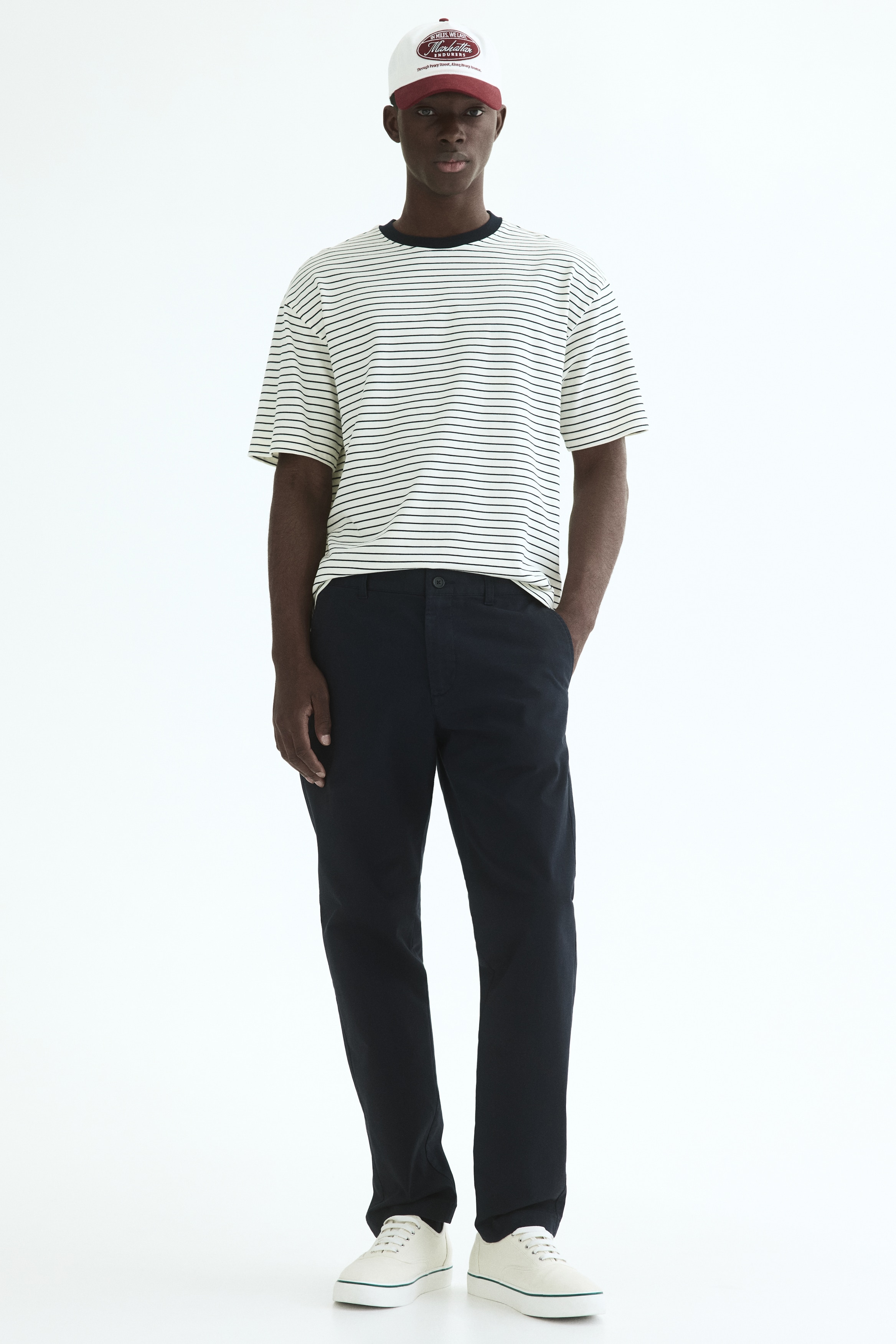 Pamučne čino pantalone Slim Fit - Teget/Svetlobež/Tamnobež/Crna