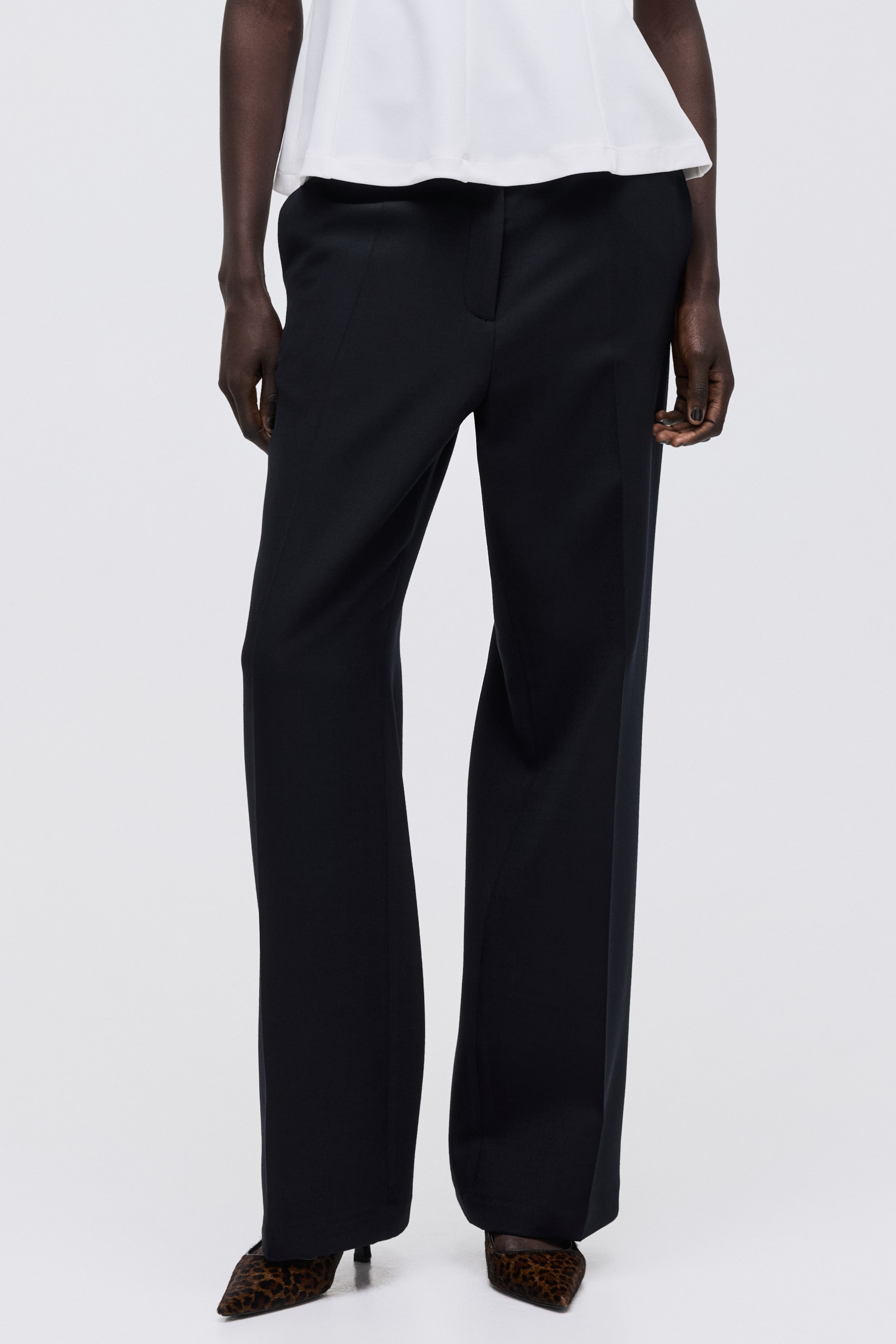 Größeres Bild ansehen: Hose aus Wollmix - Schwarz - Ladies | H&M DE 3