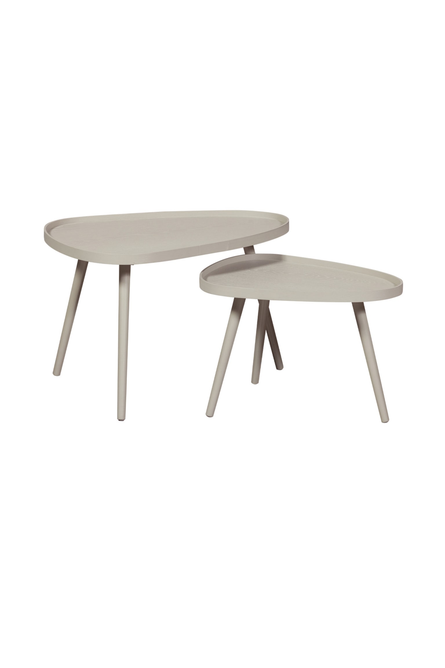 Nissa Table D’appoint - Set De 2 - Beige/Marron - 1