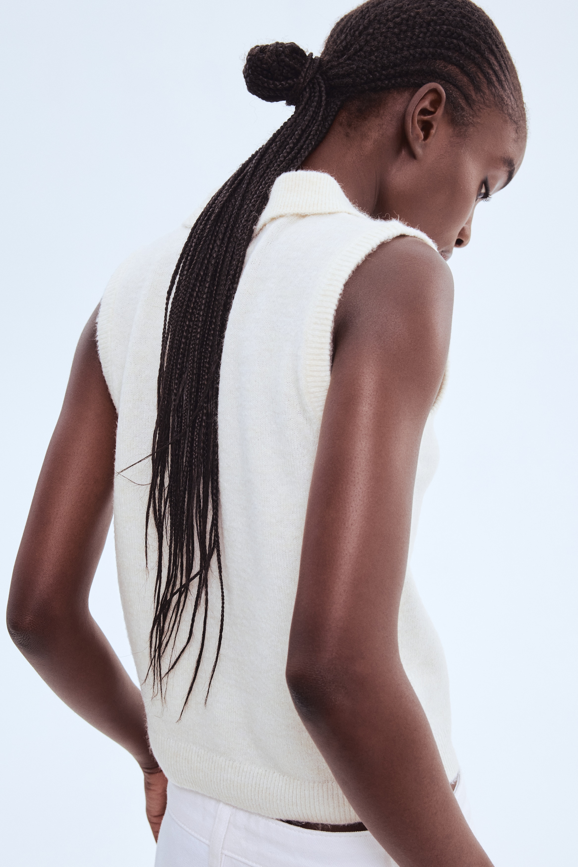 Collared sweater vest