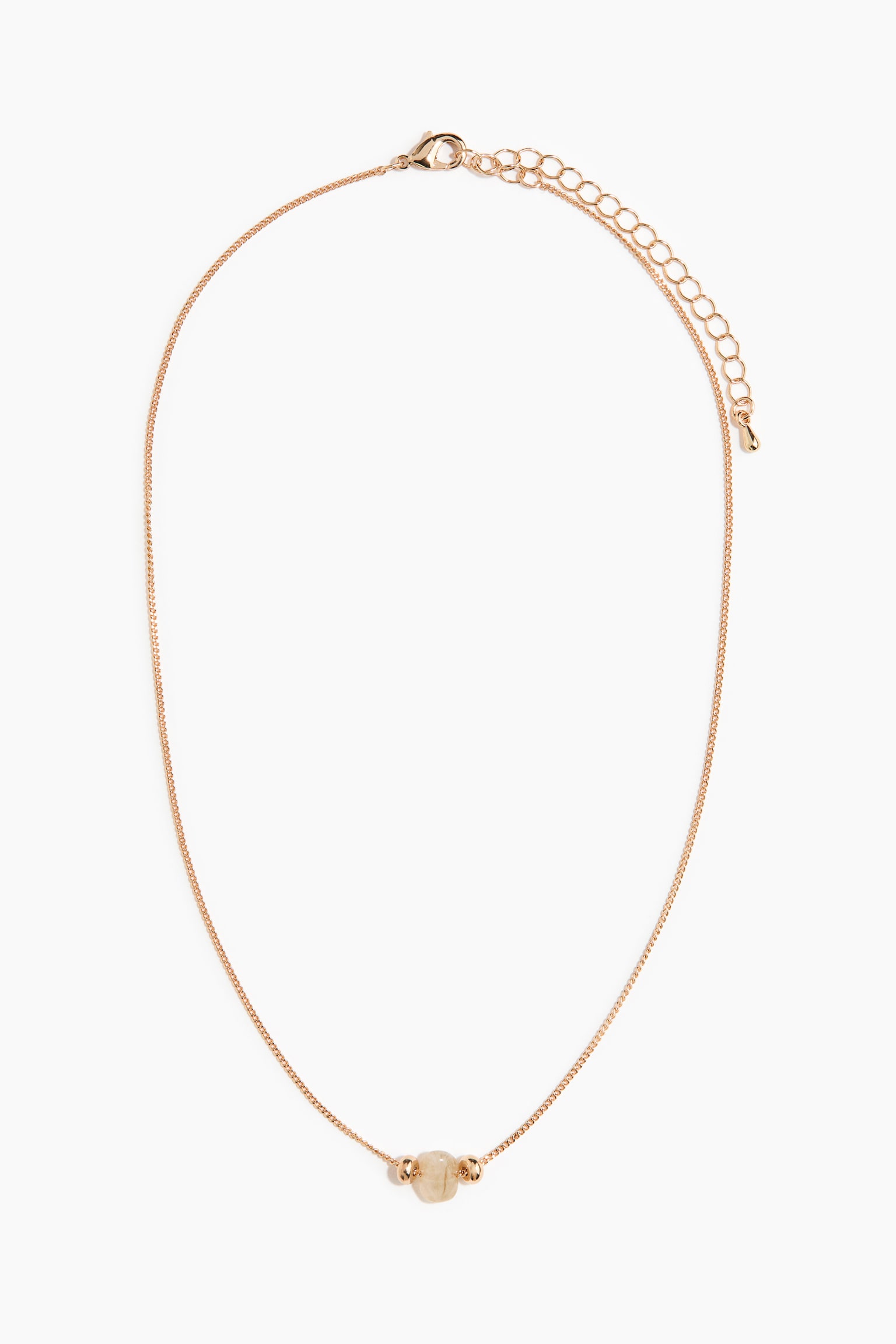 Bead-detail necklace - Gold-coloured