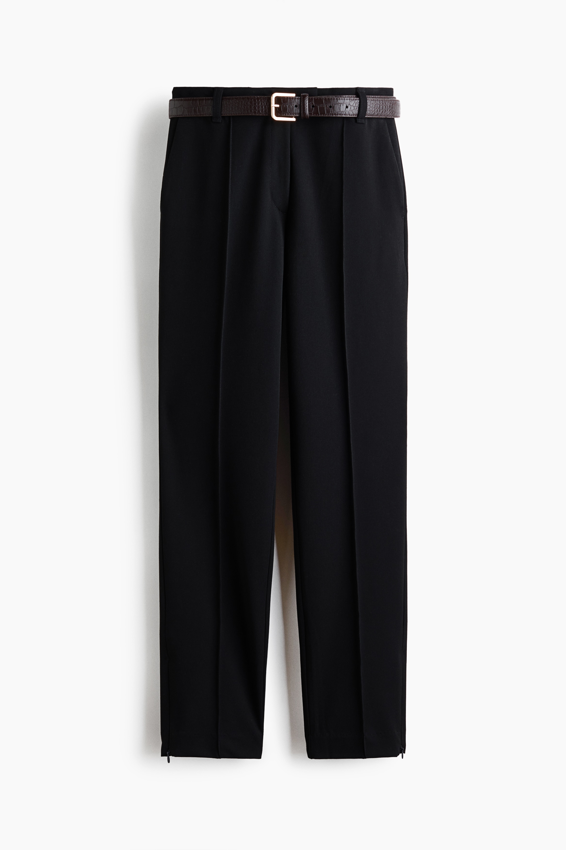 Dress Pants with Belt - Black