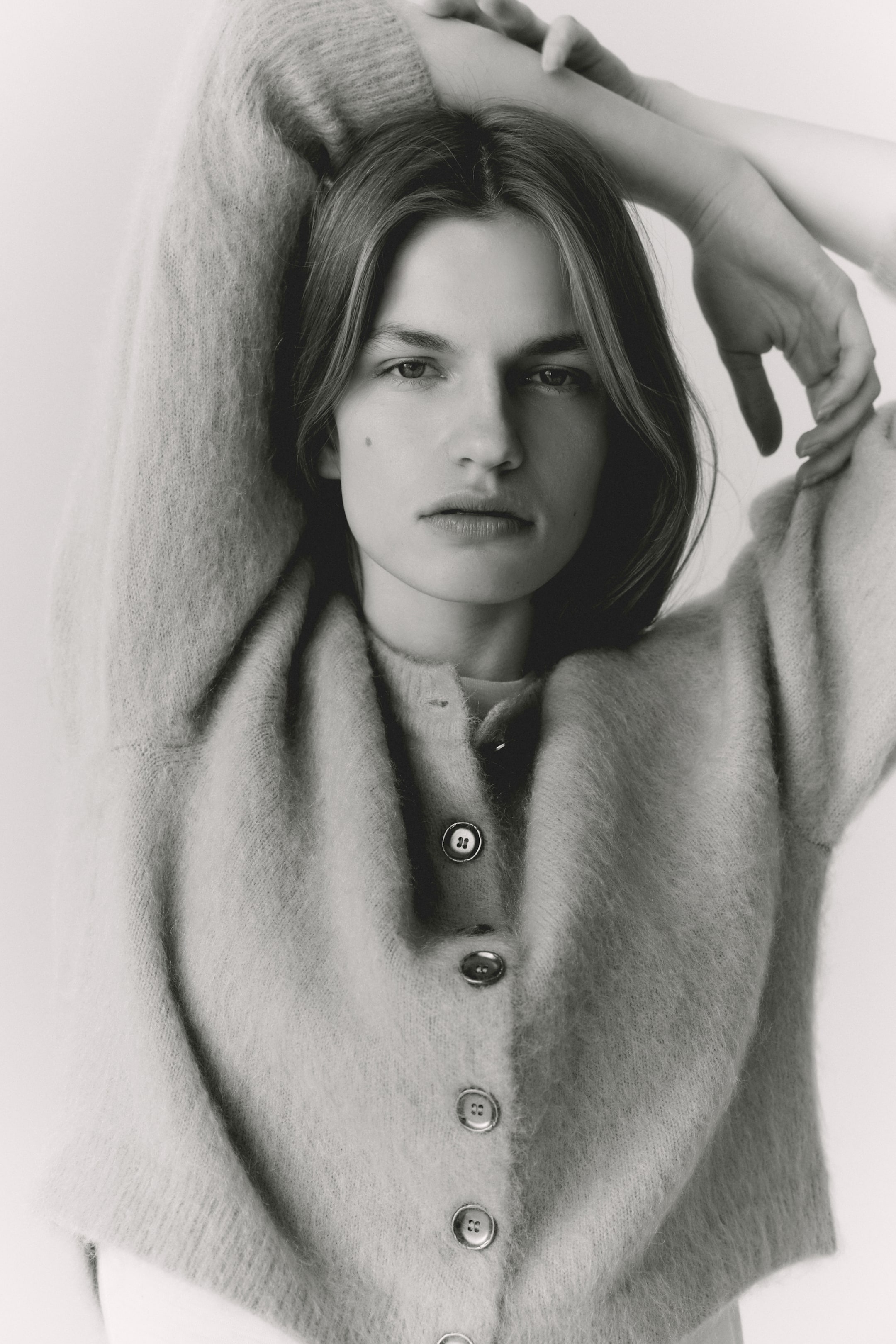 Mohair-Blend Cardigan