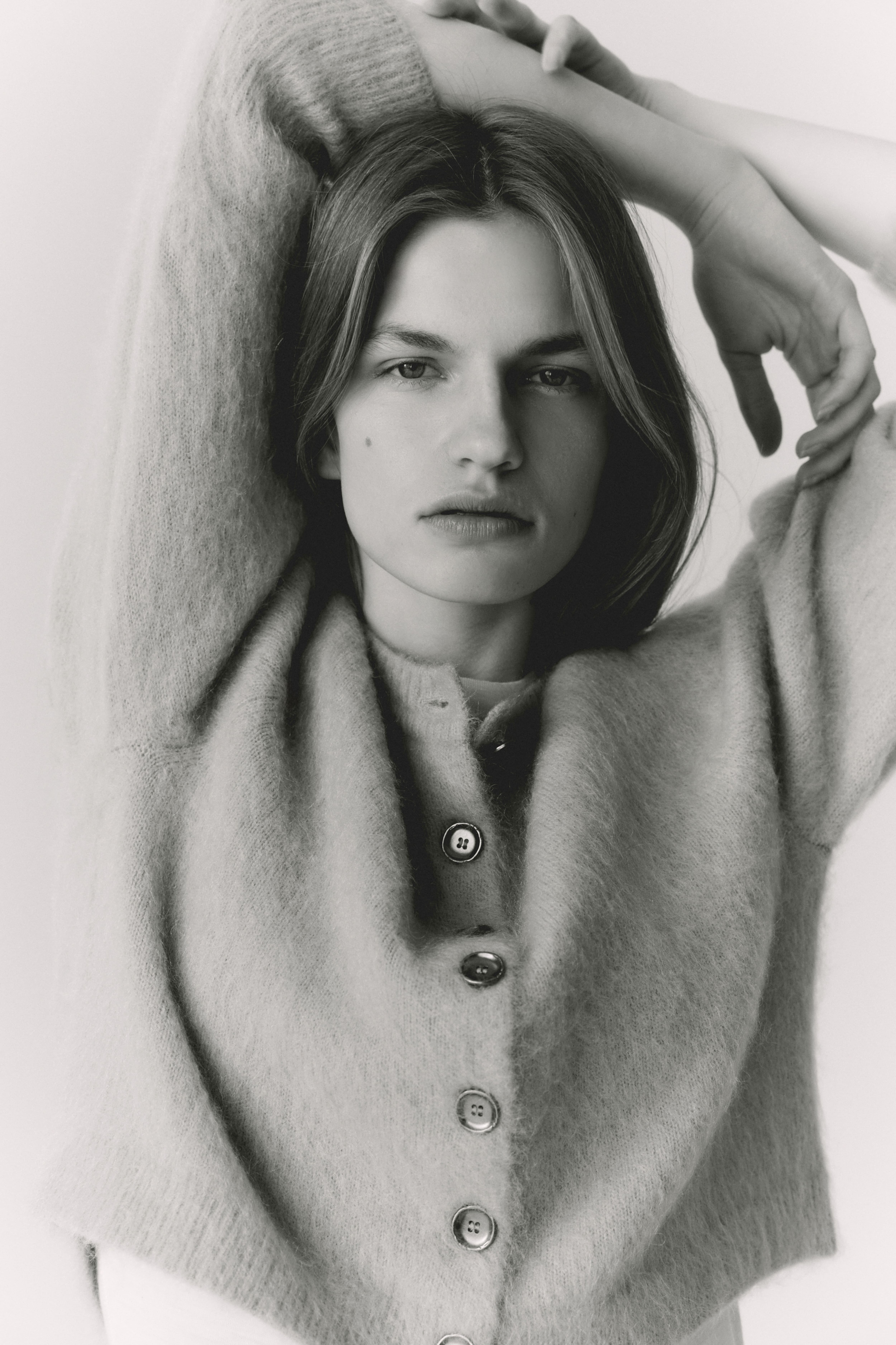 Mohair-Blend Cardigan