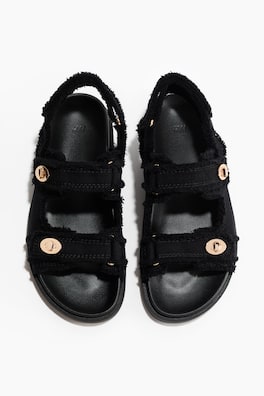 Sandaler i bomullstwill