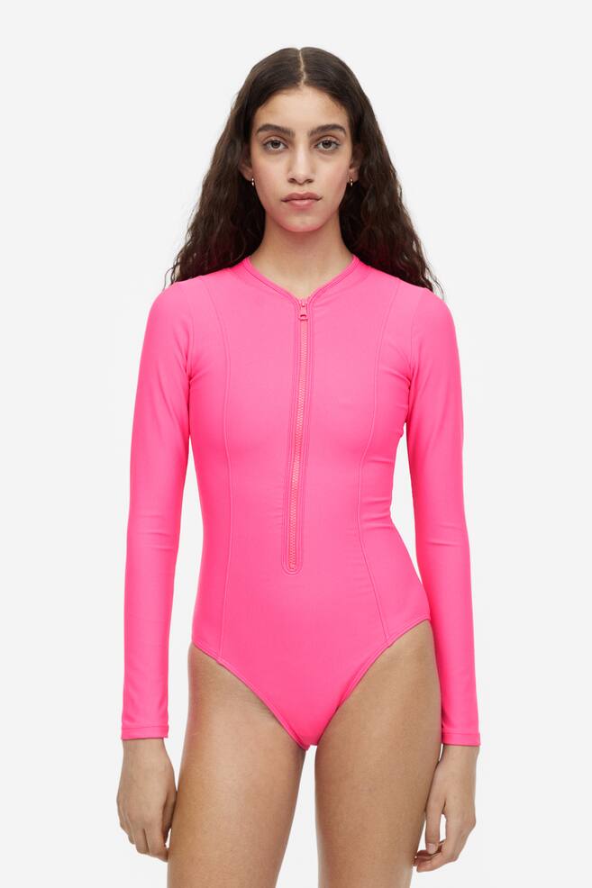 The Good Longsleve Onepiece - Knockout Pink - 3