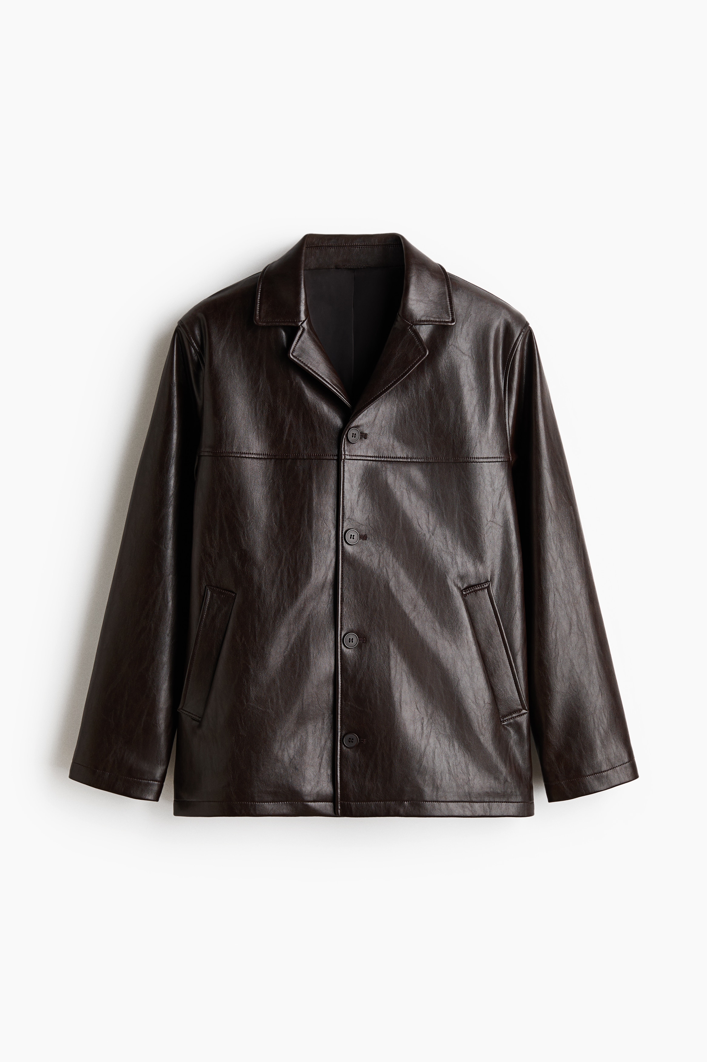 コーティングジャケット - ダークブラウン