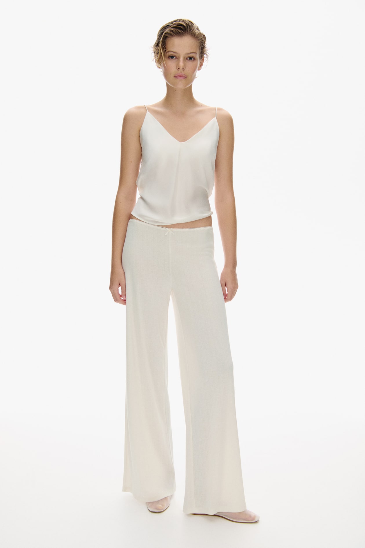 Pointelle Jersey Pants - image 3