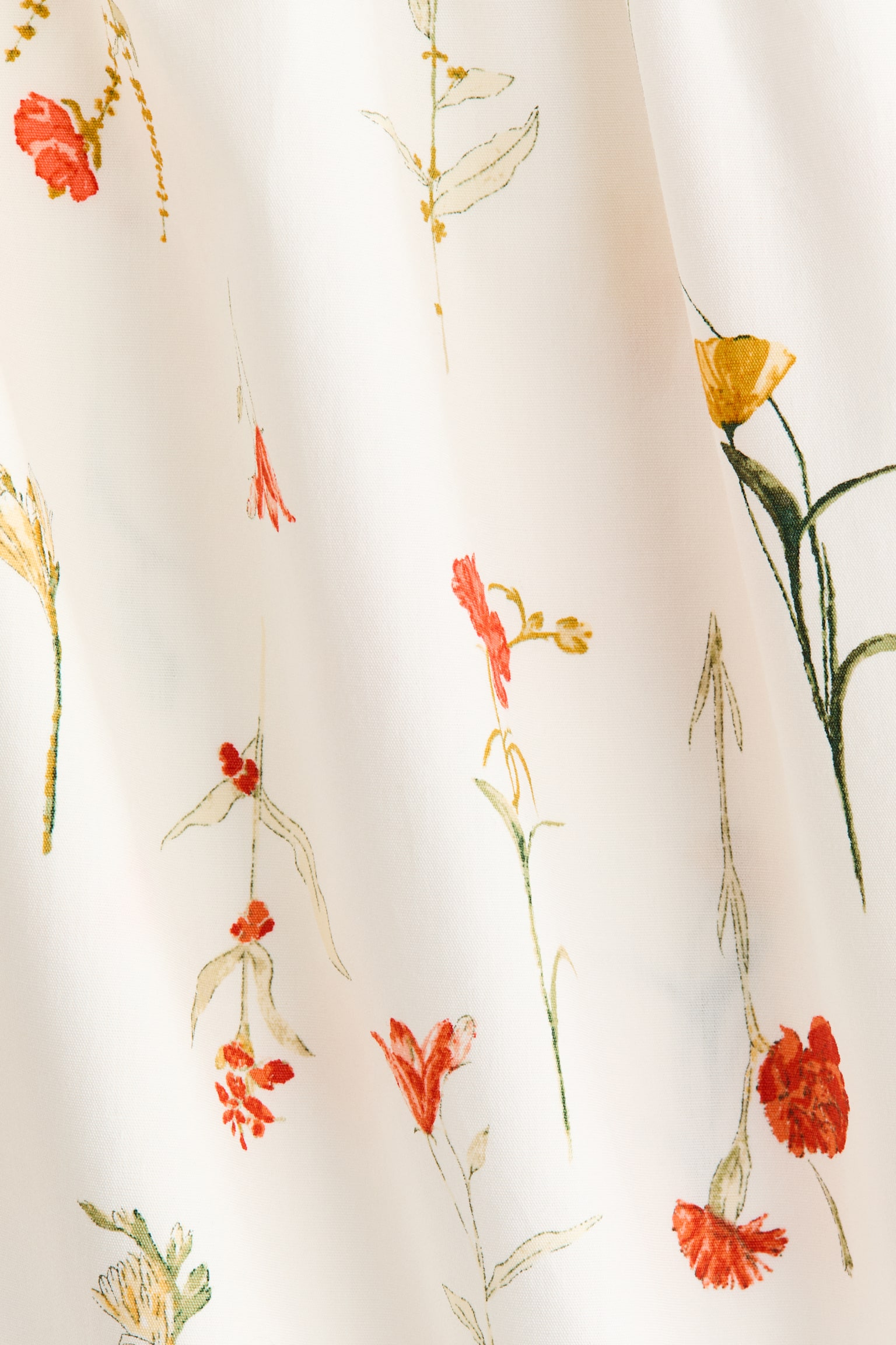 Váy cotton chia tầng - White/Floral/Black/Dusty blue - 2