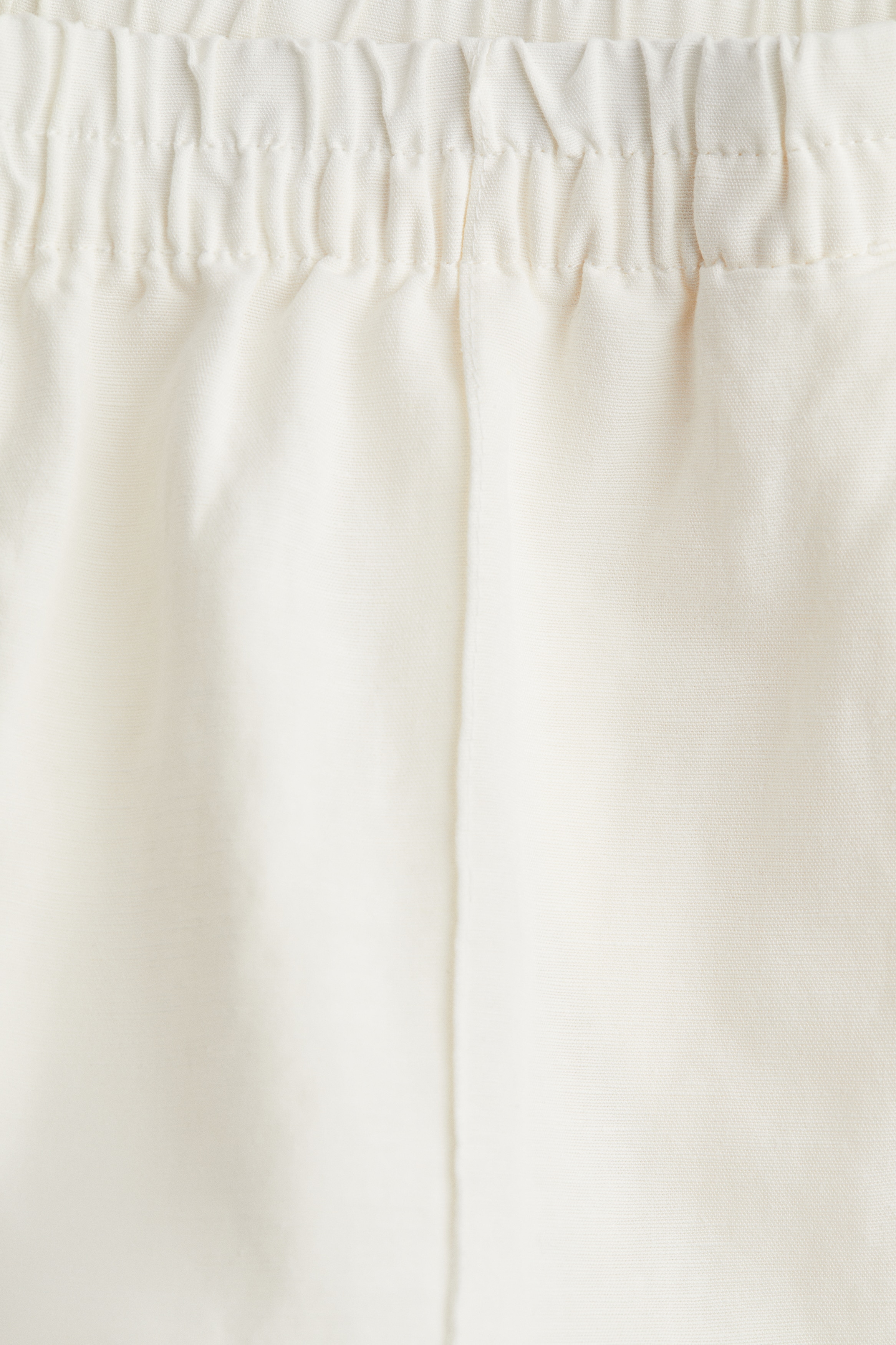 Linen-blend trousers