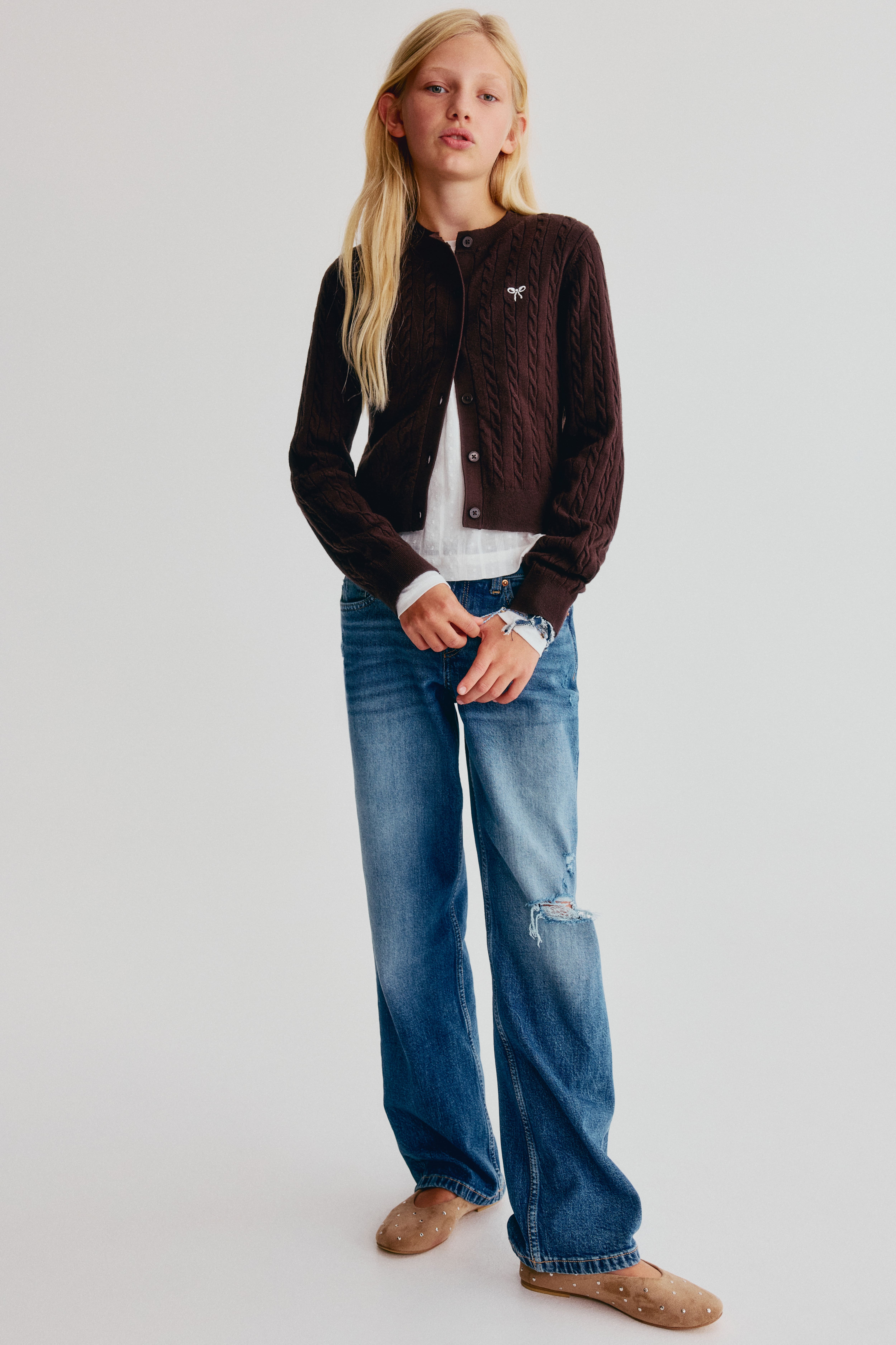 Cable-Knit Cardigan
