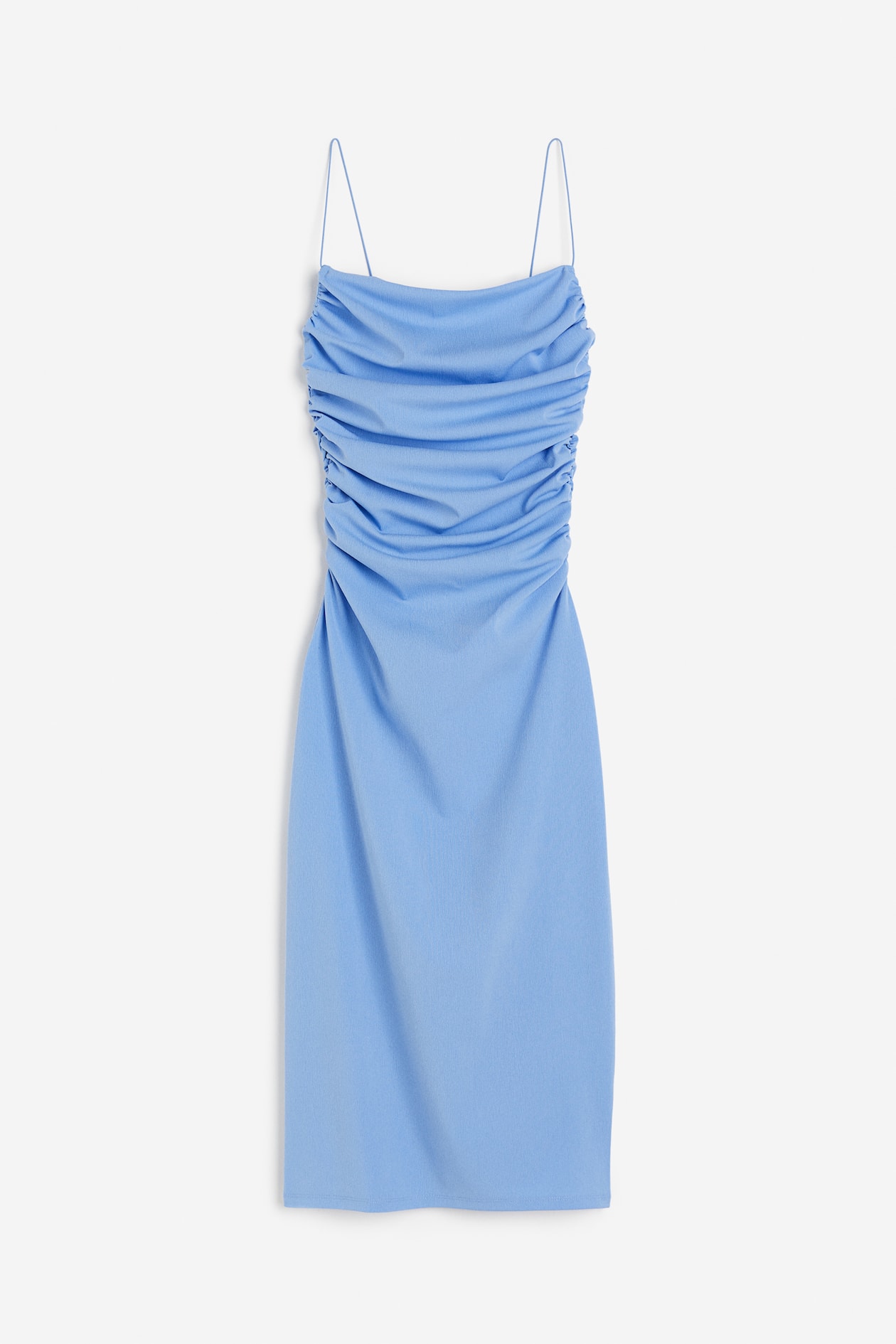 sky blue jersey dress Sexy Sky Blue Jersey Halter Deep V Twist Ruched Open Back Maxi Evening   SposaBridal