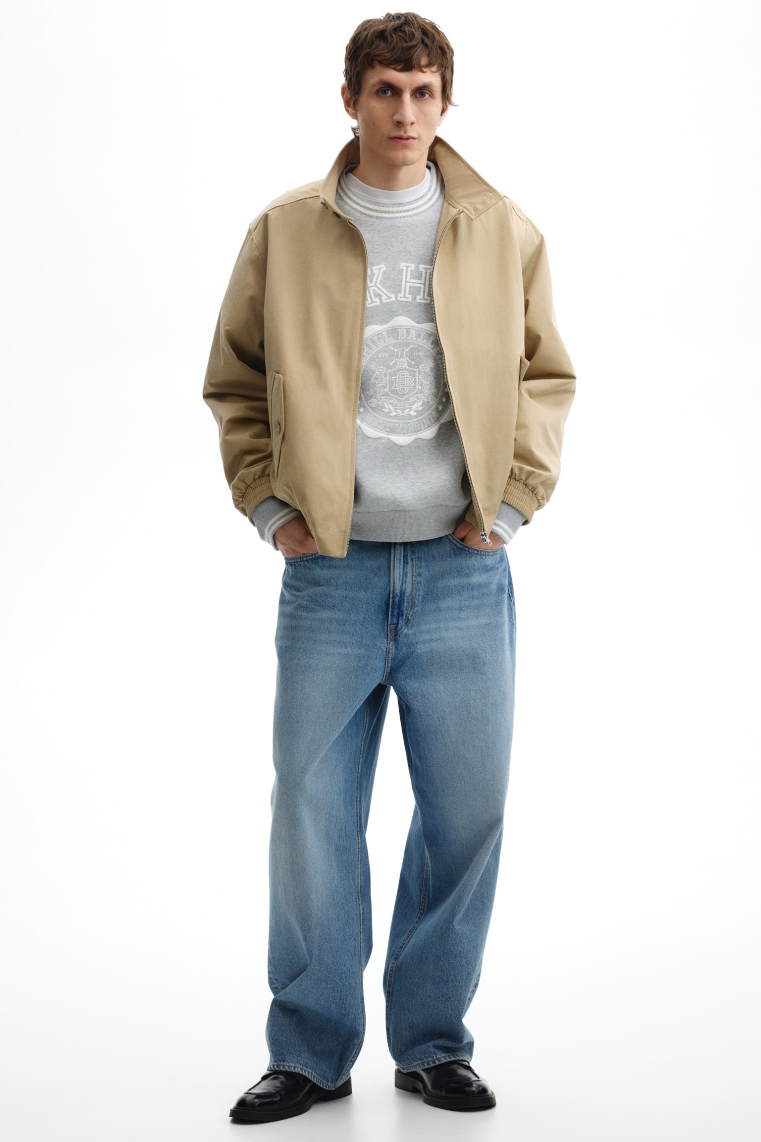 Loose Fit Printed sweatshirt - Grey marl/Oakhill/Dark green/Team Meadows - 4