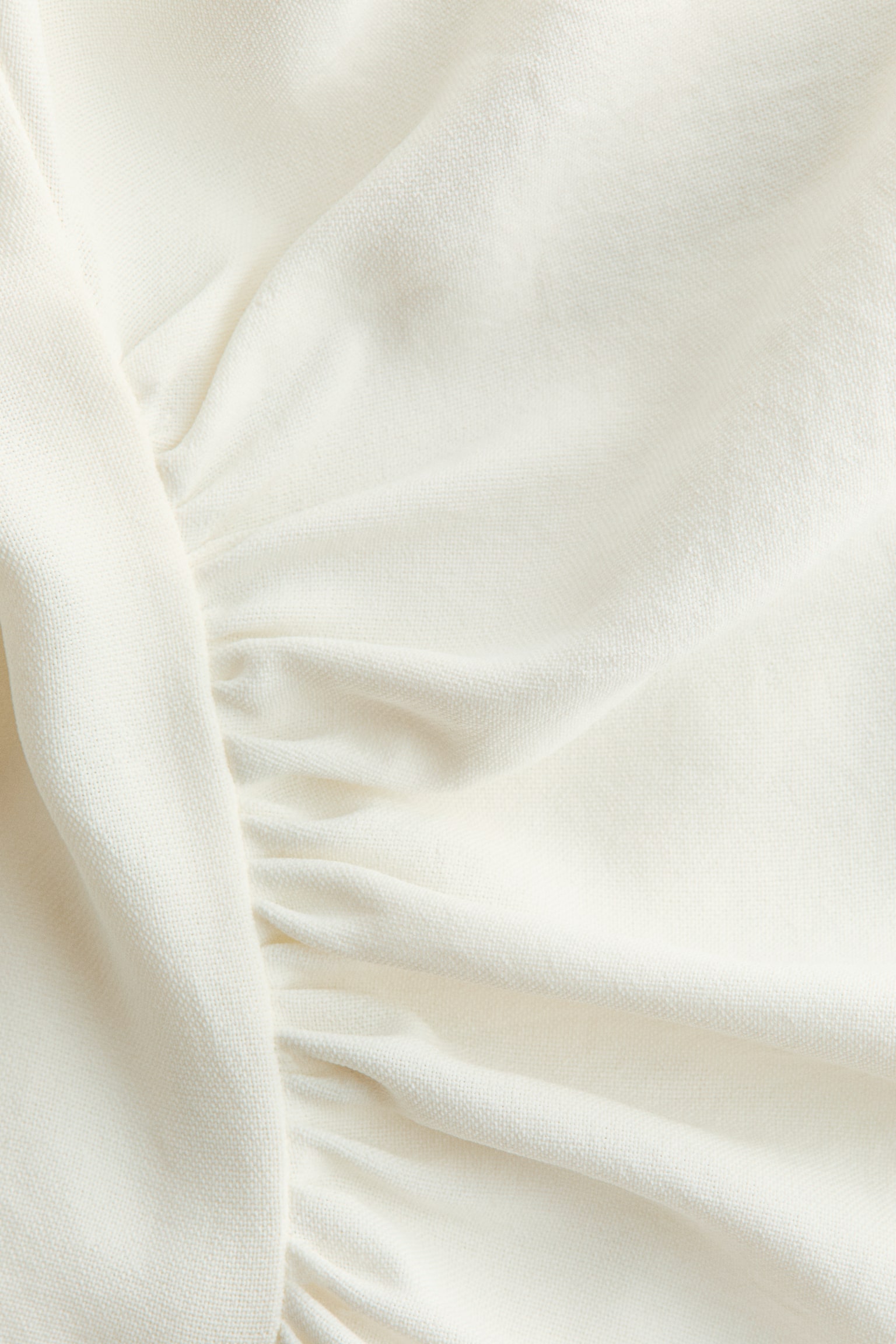 Женское платье H&M Balloon-Sleeved Open-Shoulder, цвет: Белый — фото 7