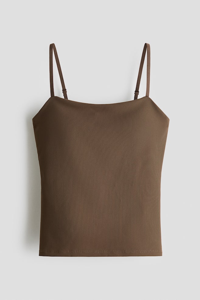 Cooling Trägertop mit Vierwegestretch in Slim Fit - Mittelbraun - 1