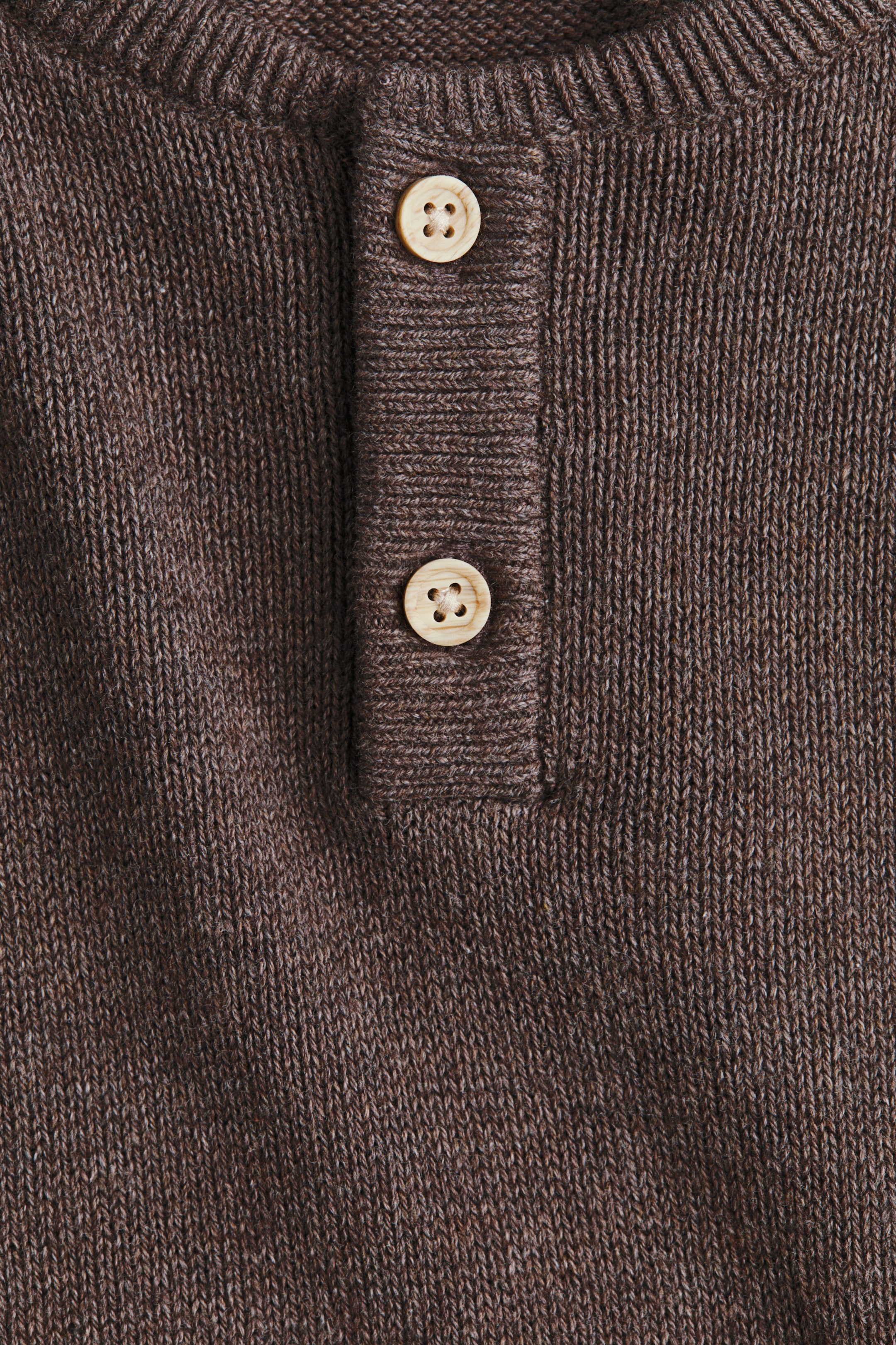Детские свитеры H&M Waffle-knit Henley Sweater — фото 2