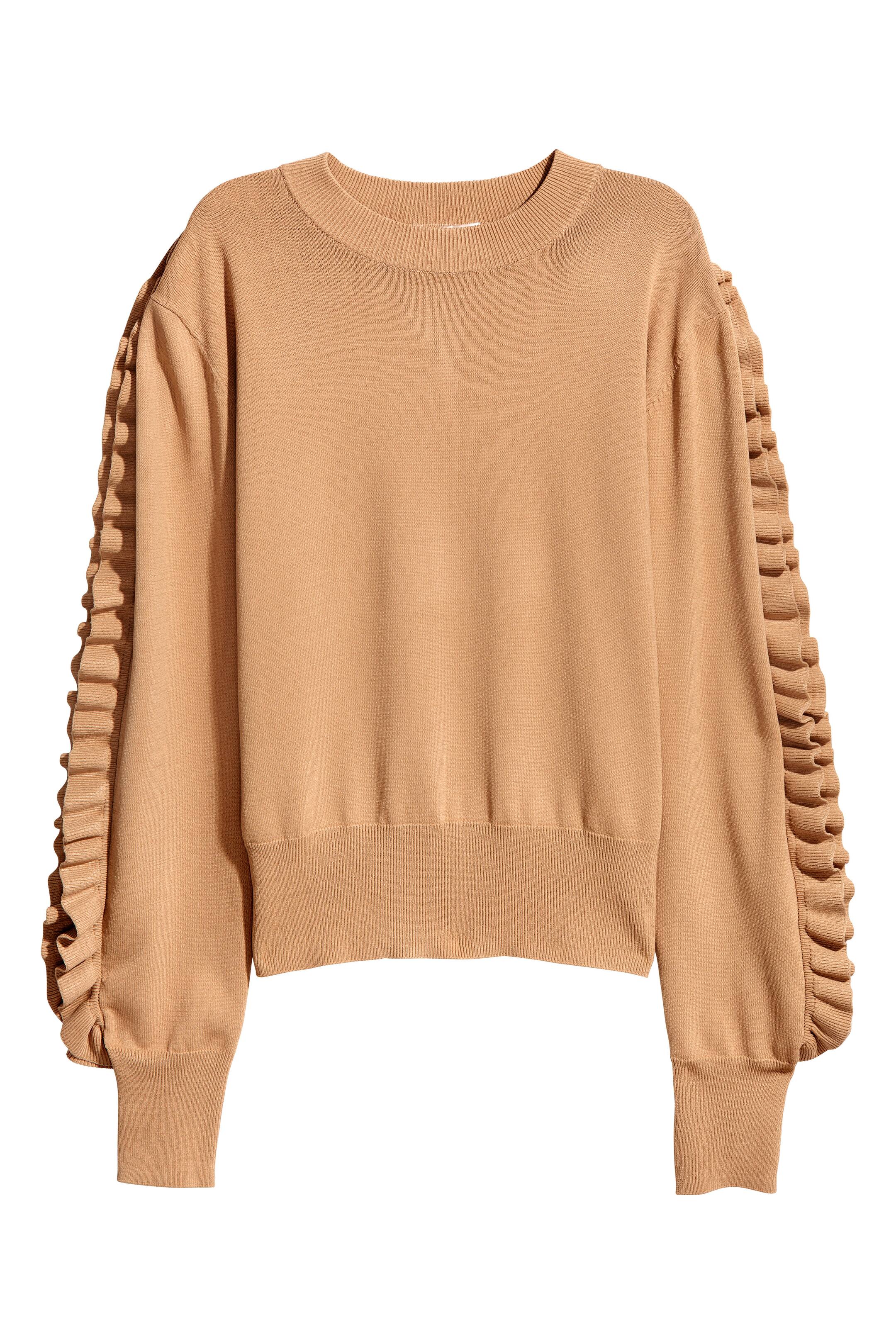 Agrandir l'image: Pull volanté - Beige - FEMME | H&M FR 1