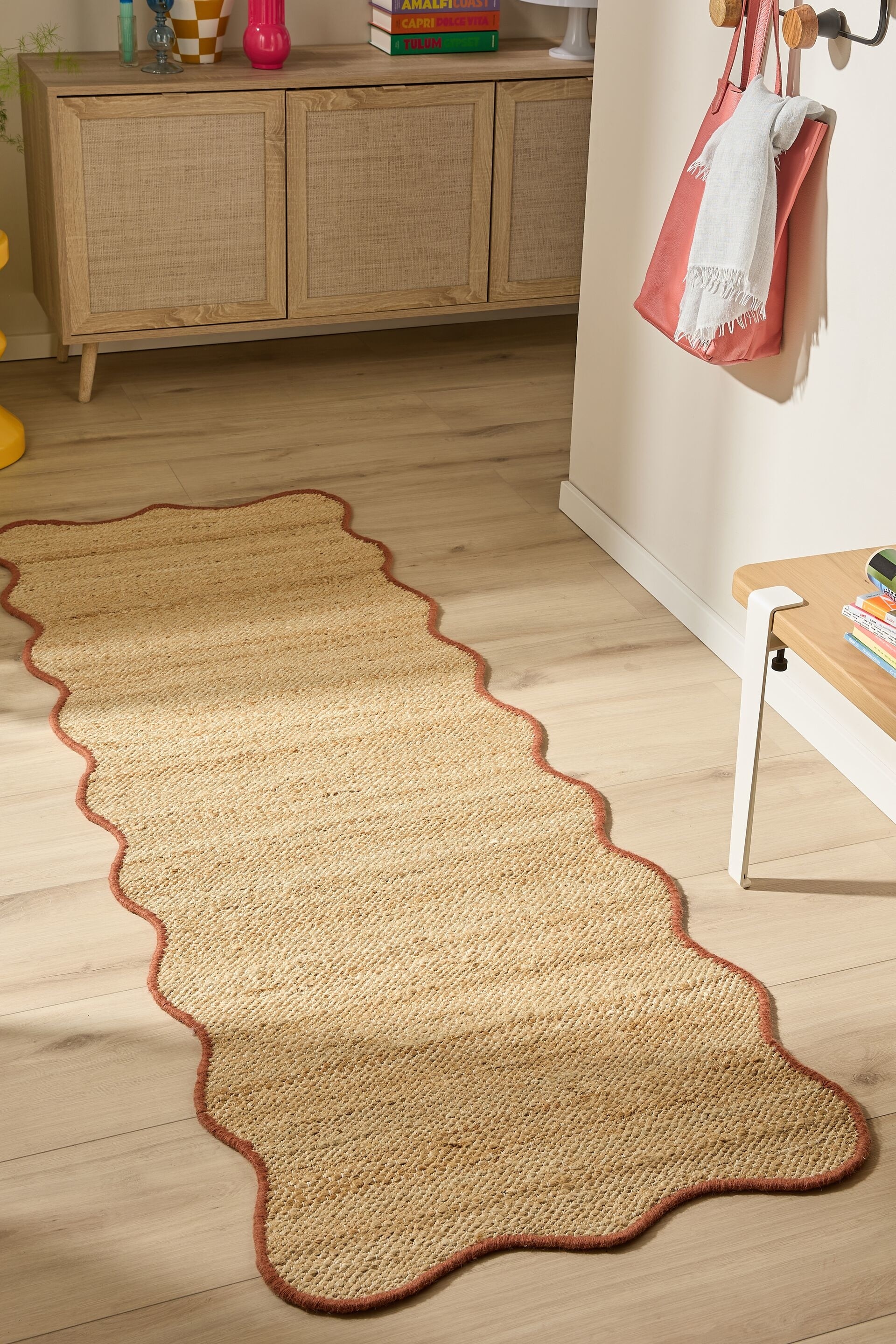 Tappeto Di Iuta Mambo - Marrone/Azzuro/Turchese/Nero