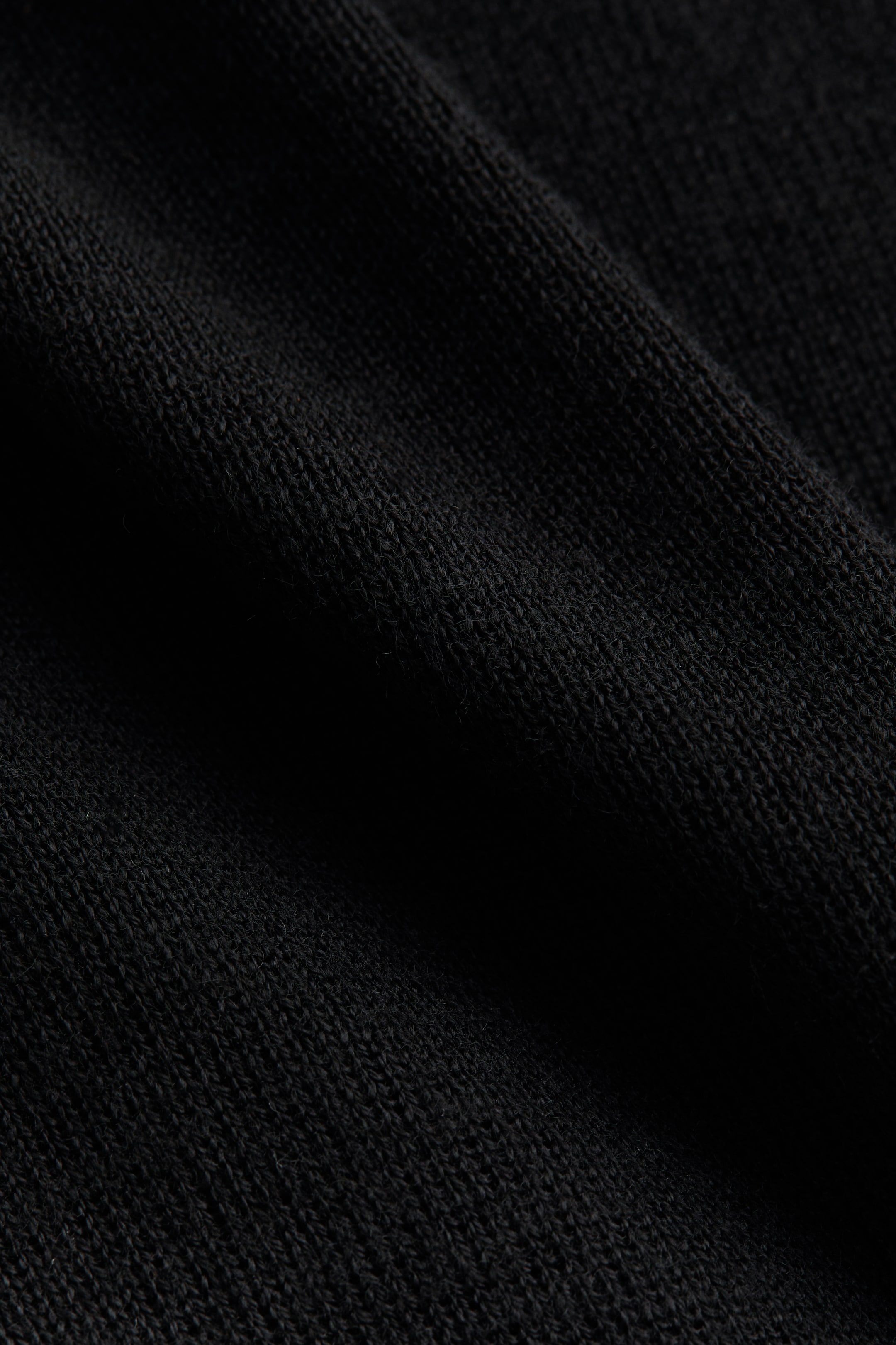 Fine-Knit Mock Turtleneck Top