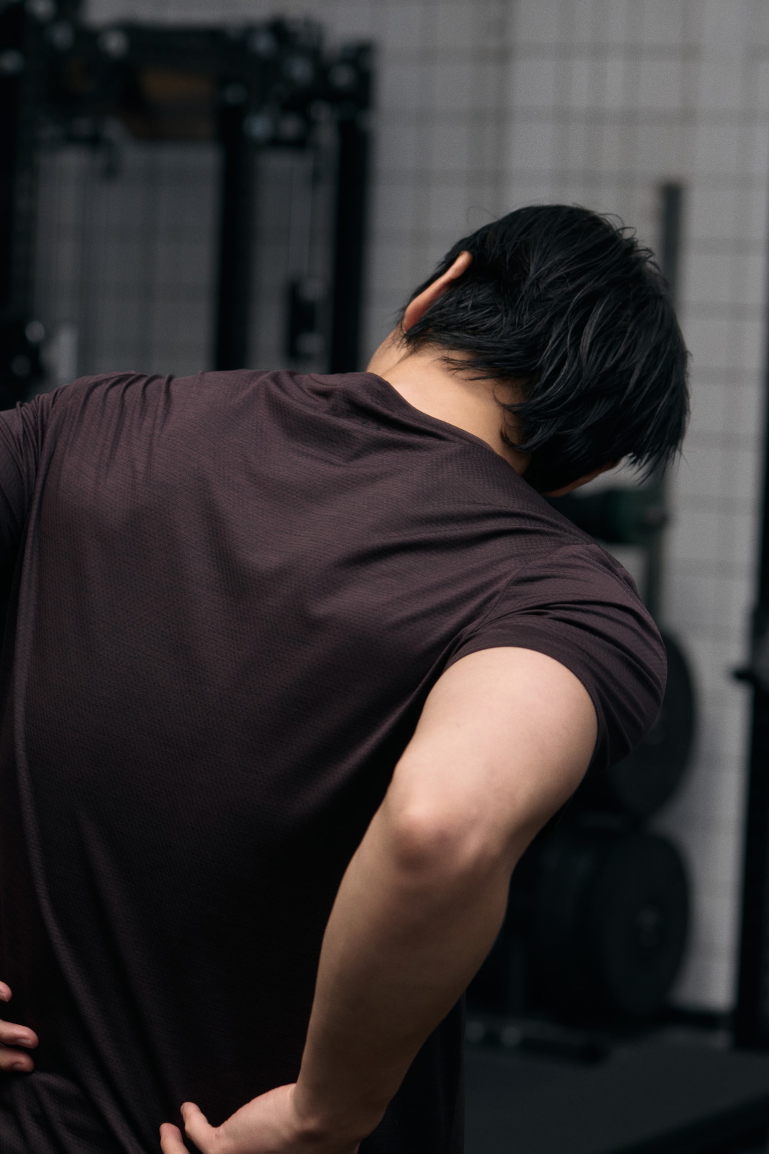 Playera deportiva de malla con DryMove™ - Café oscuro/Gris jaspeado/Borgoña claro/Verde oscuro/Diseño/Negro/Gris jaspeado - 8