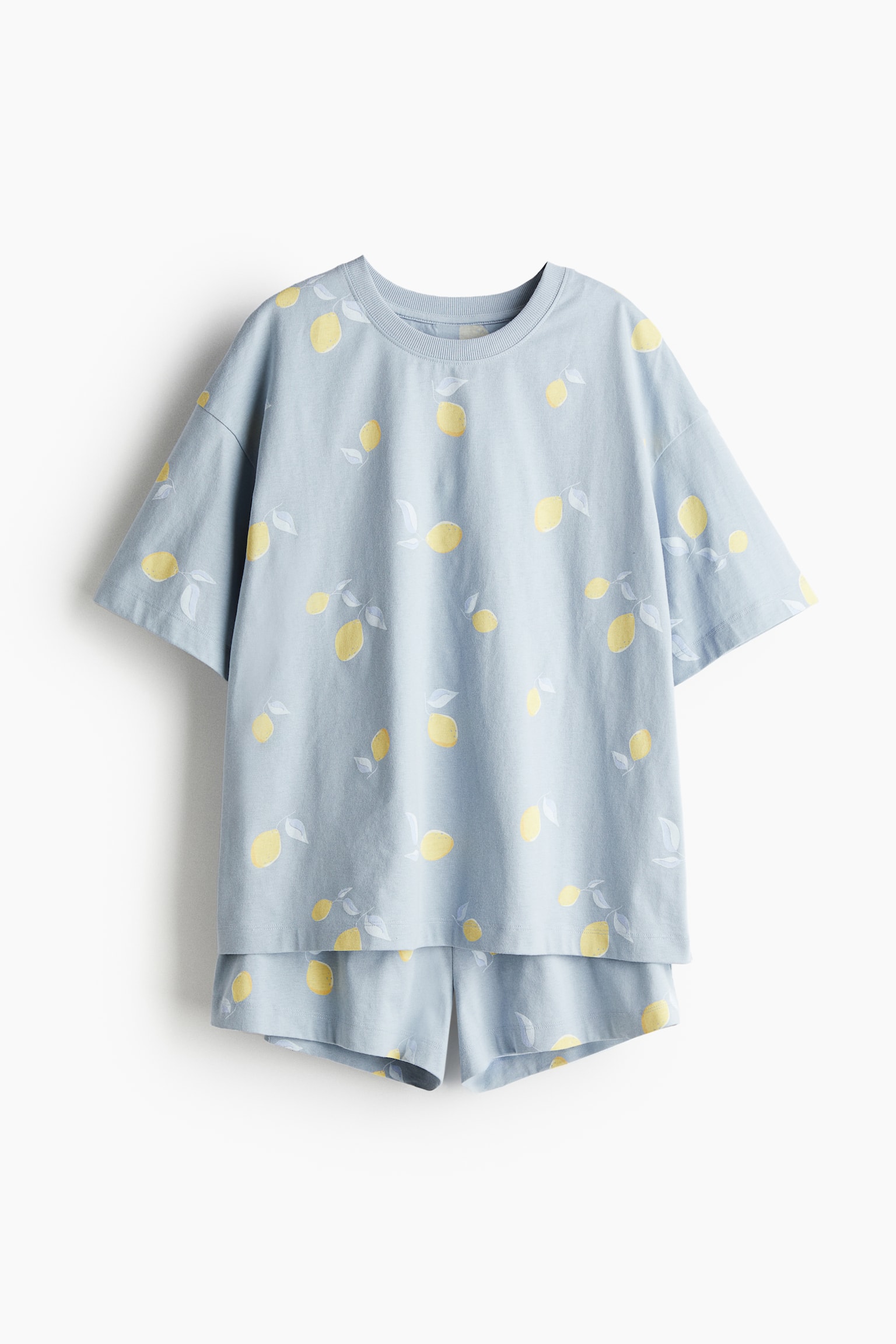 Print Pyjama Set - Light blue/Lemons - 1