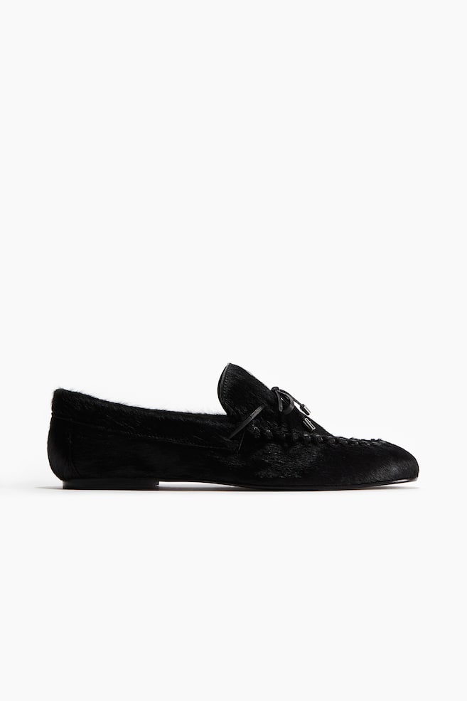 Mocasines de piel - Negro - 1