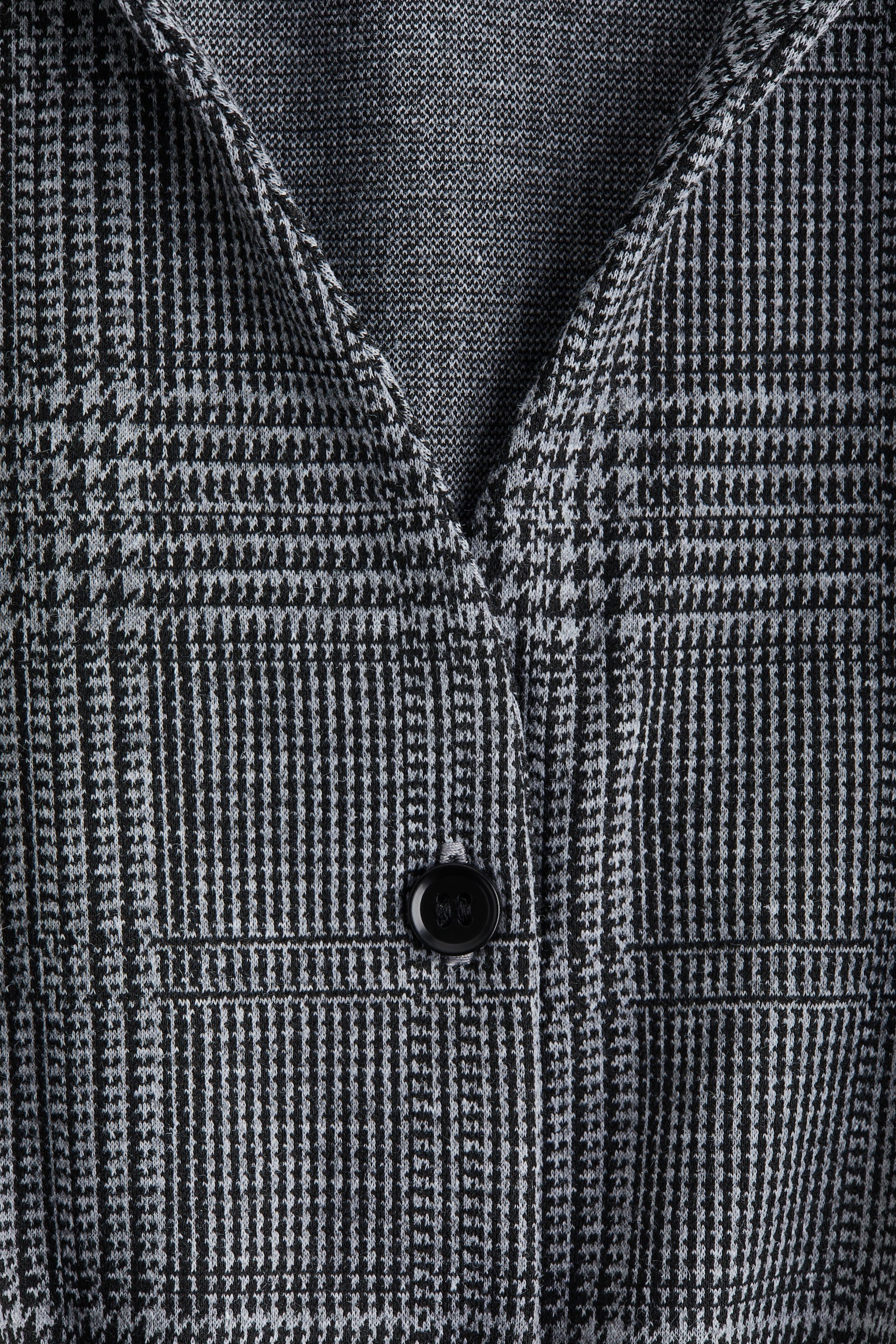 Collared waistcoat - Grey/Checked/Black/Pinstriped - 3
