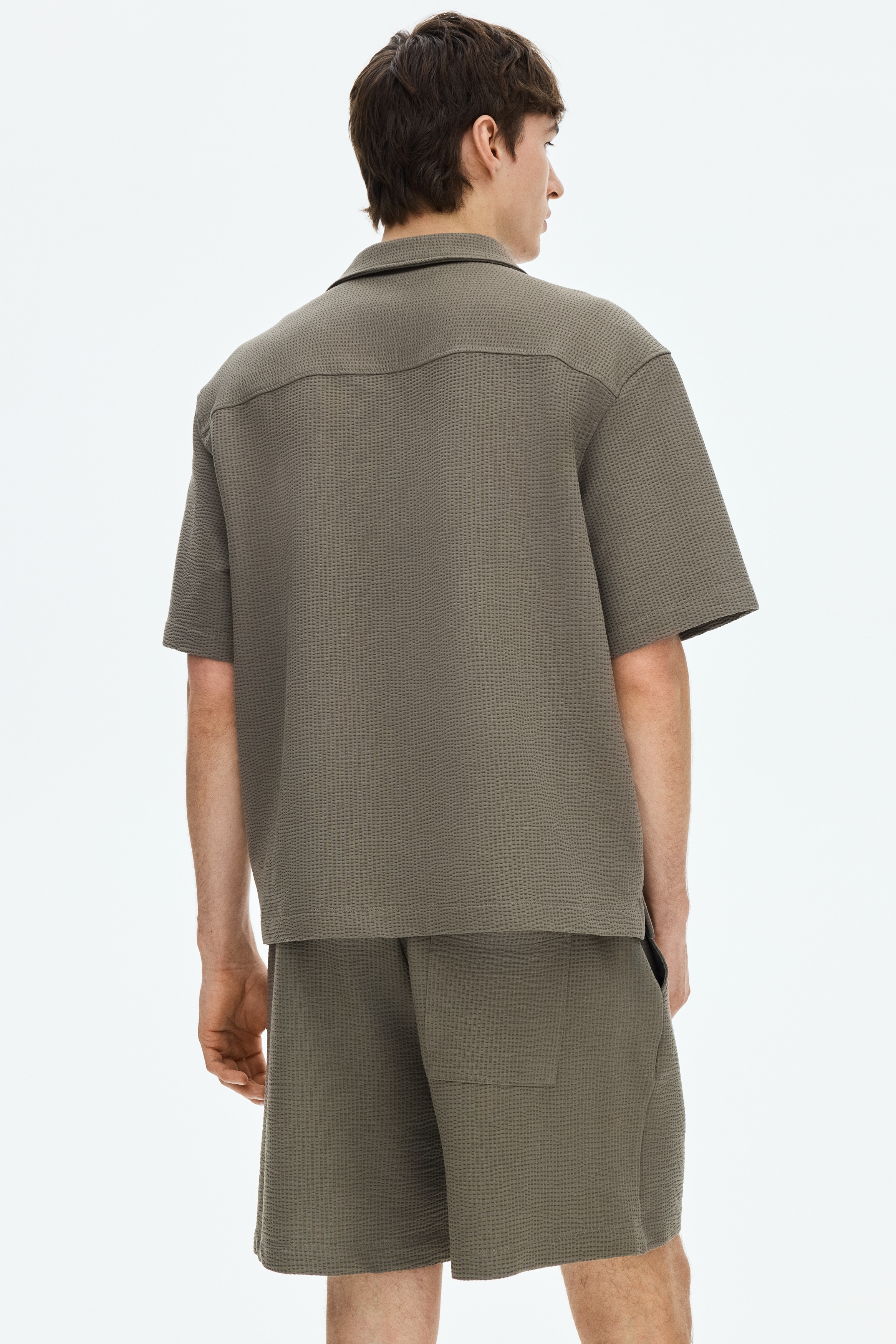 Relaxed Fit Waffled shorts