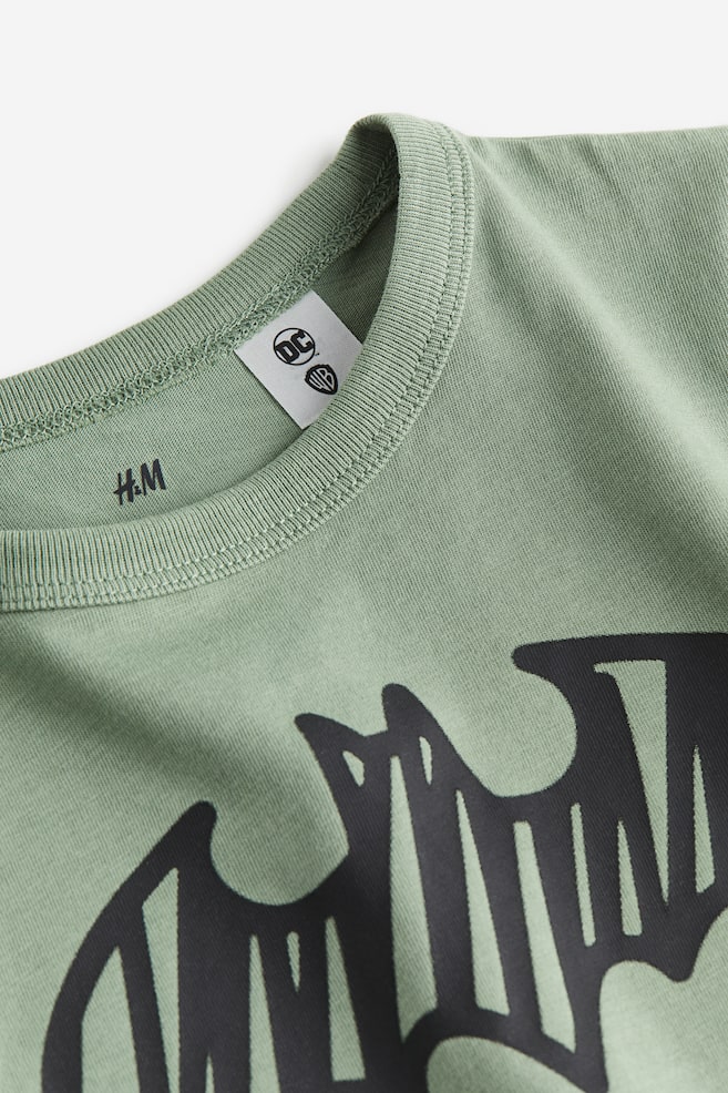 T-shirt en coton avec motif imprimé - Vert kaki/Batman/Marron/Disney - 4