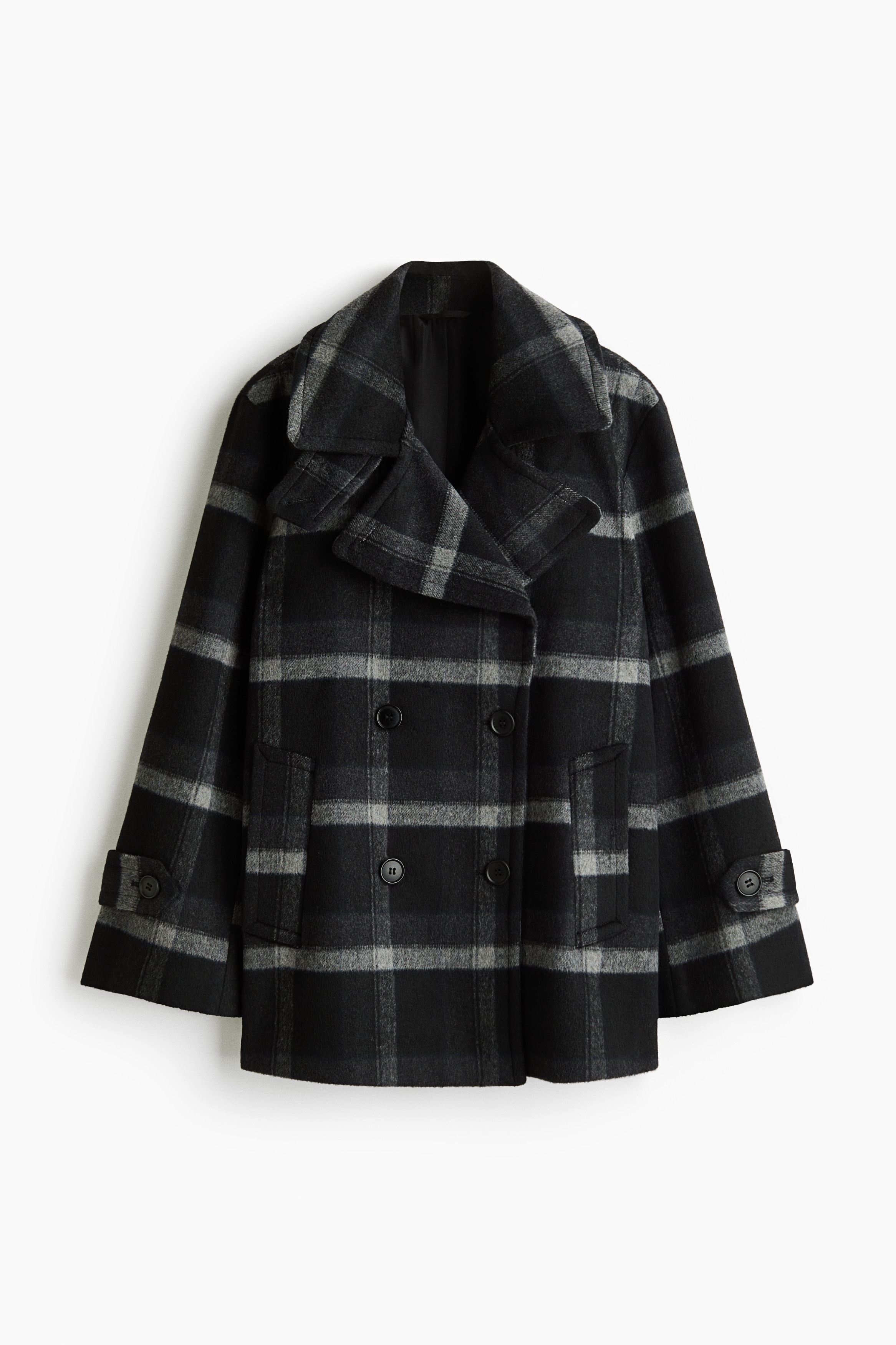 Wool-blend pea coat