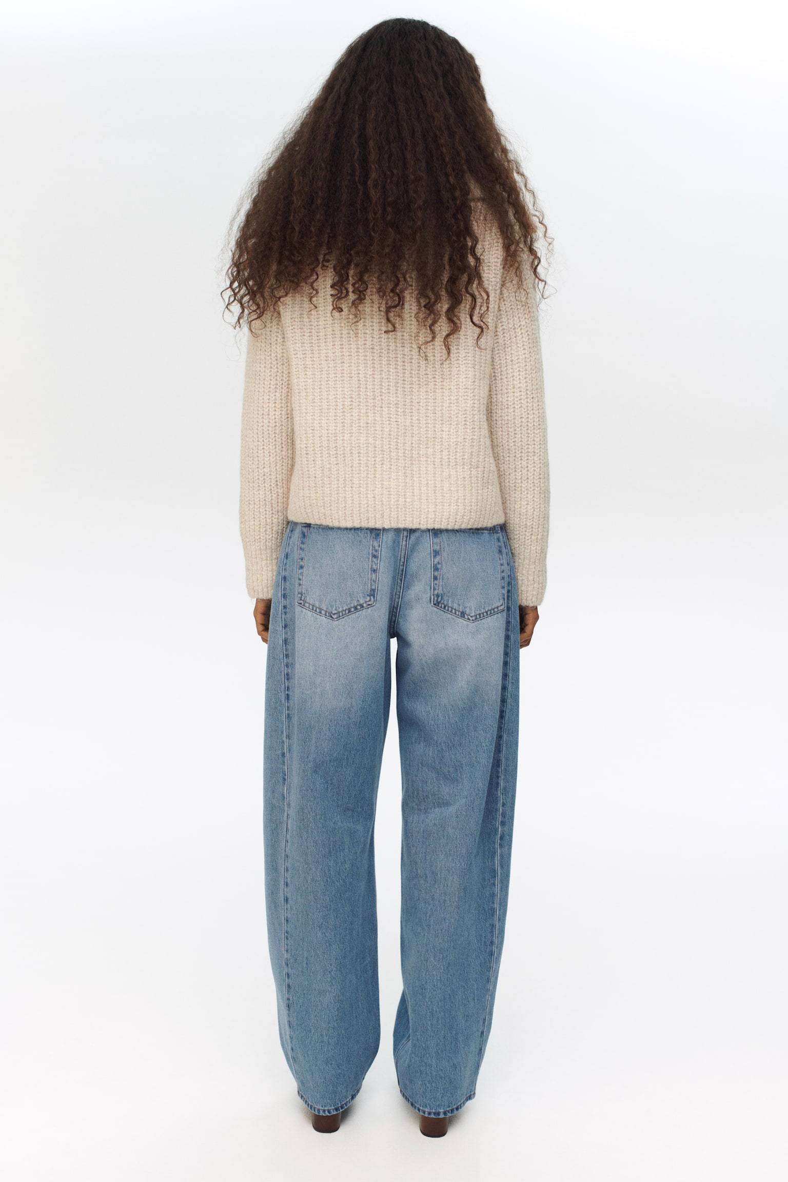 Barrel Regular Waist Jeans - Denimblauw/Donker denimblauw - 5