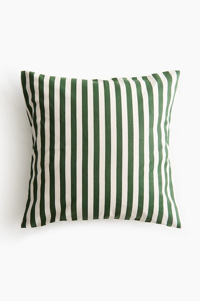 Outdoor Cushion Cover - Dark green/striped/Dark green/striped/Beige/striped/Blue/Striped/Beige/striped/Blue/Striped/Yellow/striped/Blue/White/green striped/White/Yellow striped/White/Yellow striped/Orange/striped/Orange/striped/Dark gray/striped/Yellow/striped - 1