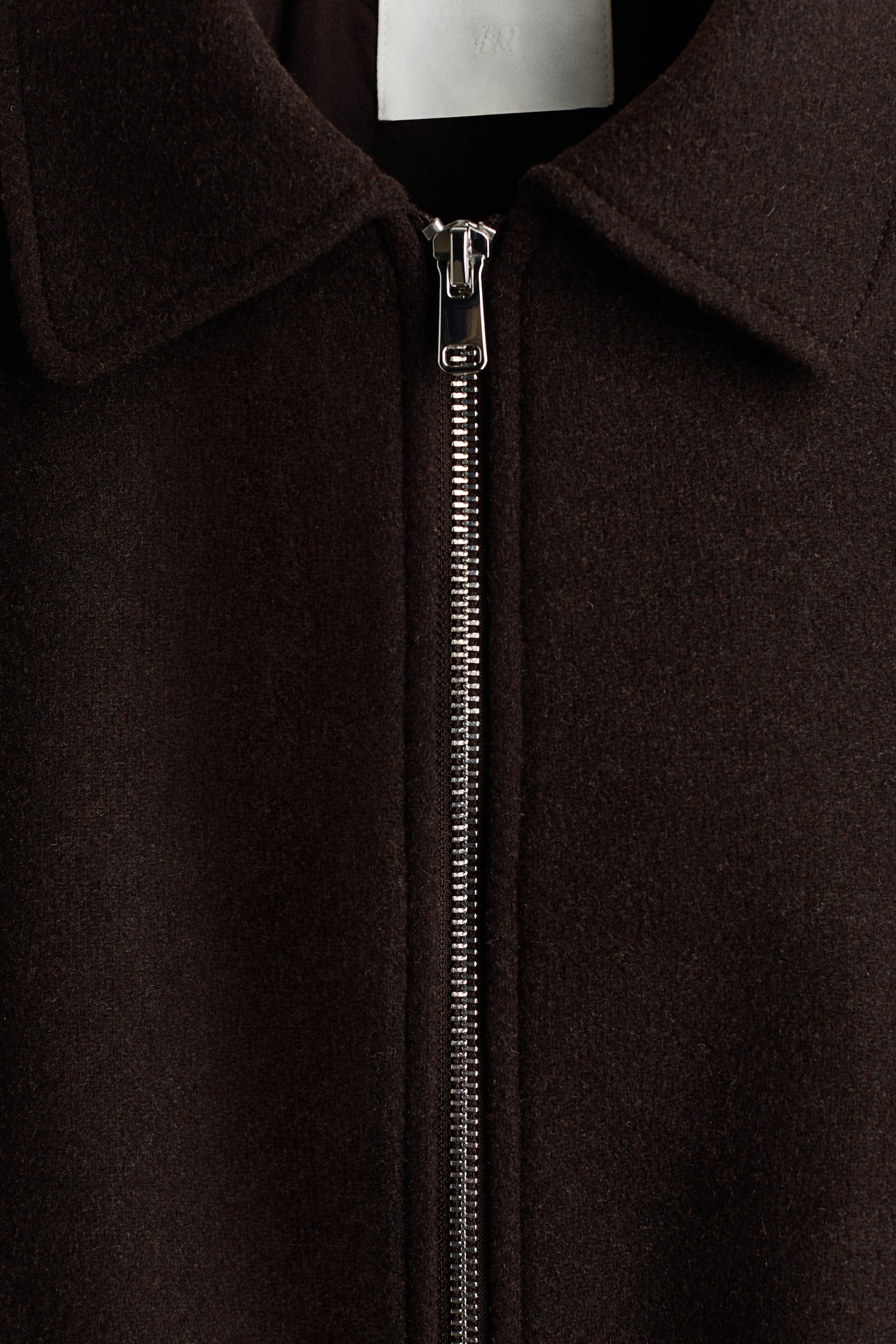 Short wool-blend jacket - Dark brown/Dark mole - 2