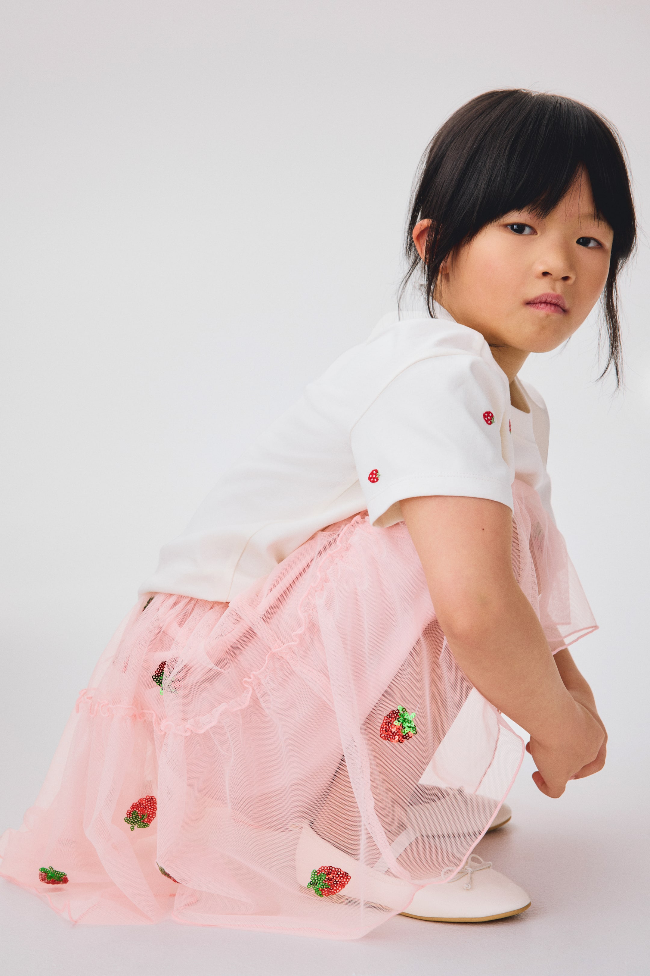 Sequined Tulle Skirt