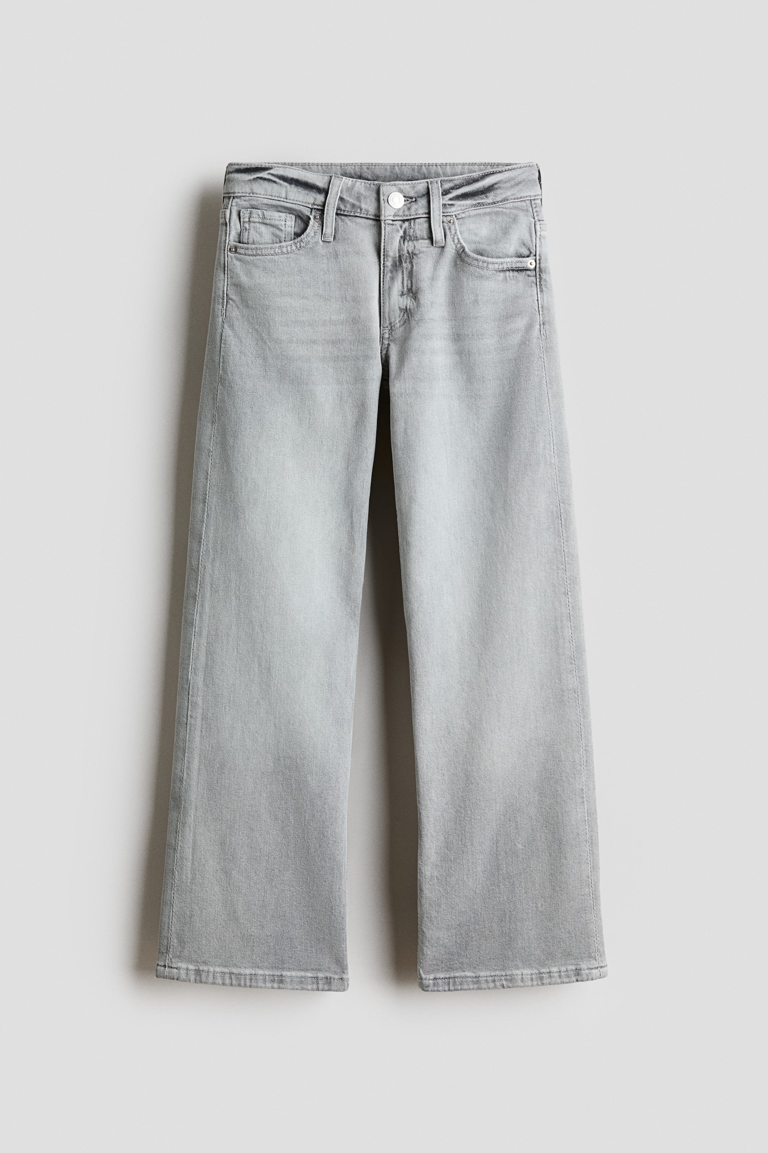 Wide Leg Jeans - Grå/Mørk denimblå/Sort/Lys denimblå/Denimblå/Lys denimgrå/Brun/Denimgrå - 1