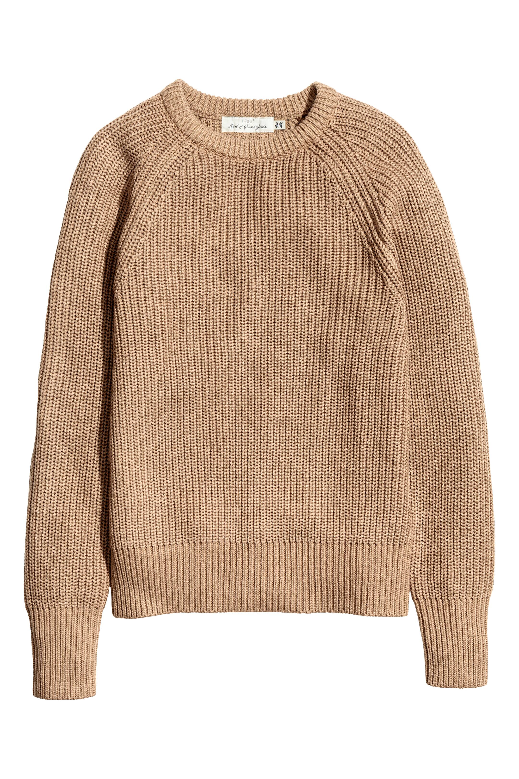 View larger image: Stocking-stitched jumper - Beige - Ladies | H&M GB 1
