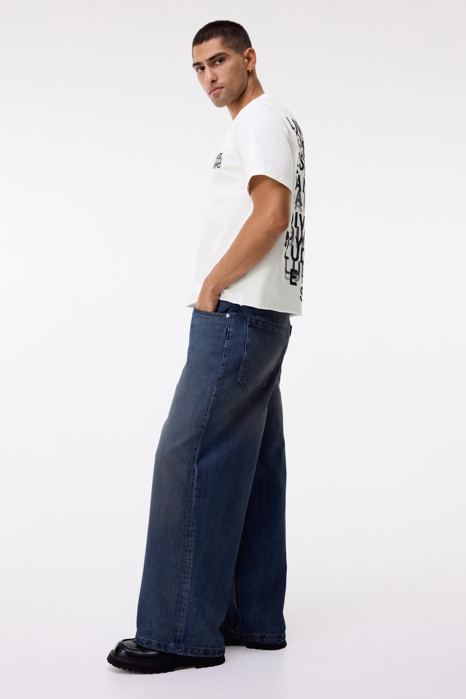 Áo thun cotton in hình Regular Fit - Màu trắng/Lower East Side/Màu nâu/Sunset/Màu xám đậm/Canal & Bowery - 4