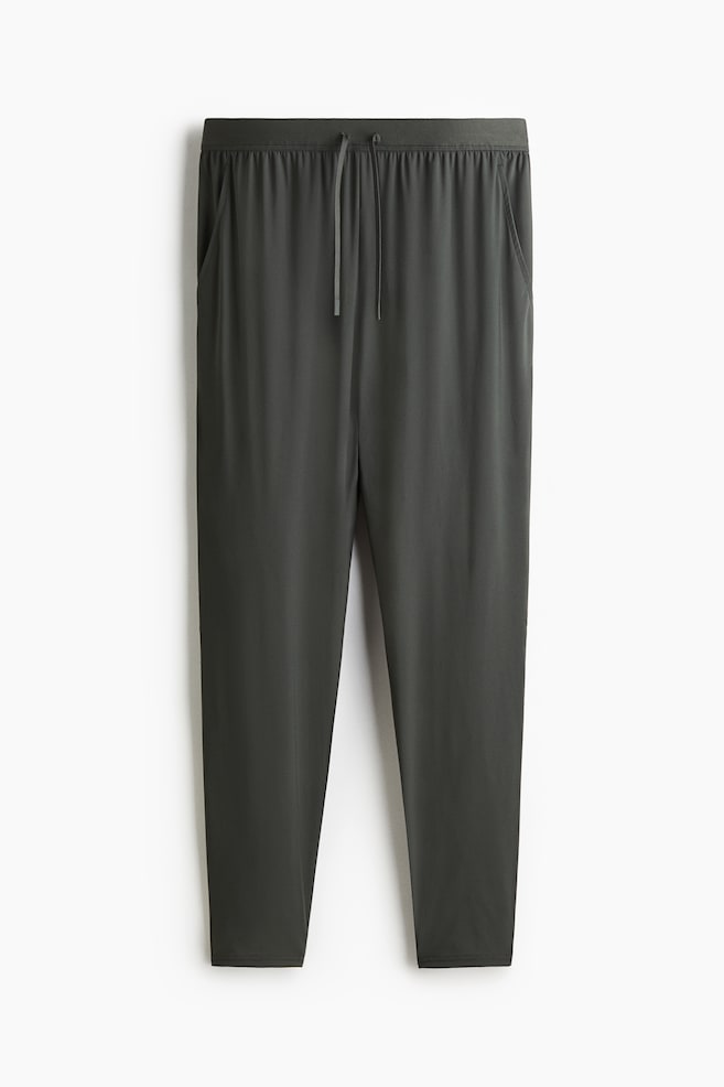 Sportbroek met DryMove™ - Slim Fit - Olijfgroen/Zwart - 1