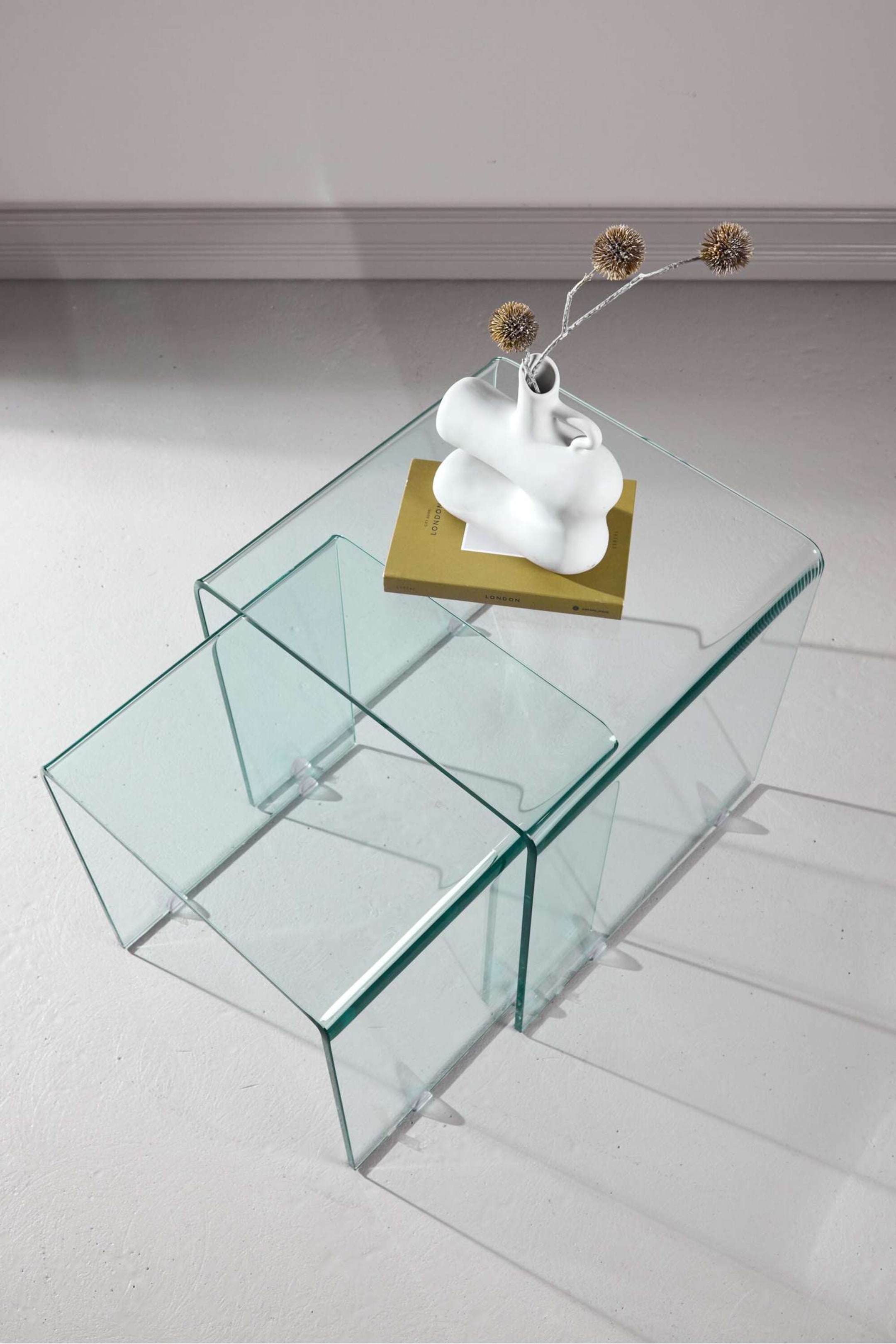 Visa större bild: Telemark Sidobord - Glas, Klar - Venture Home - Home All | H&M SE 5