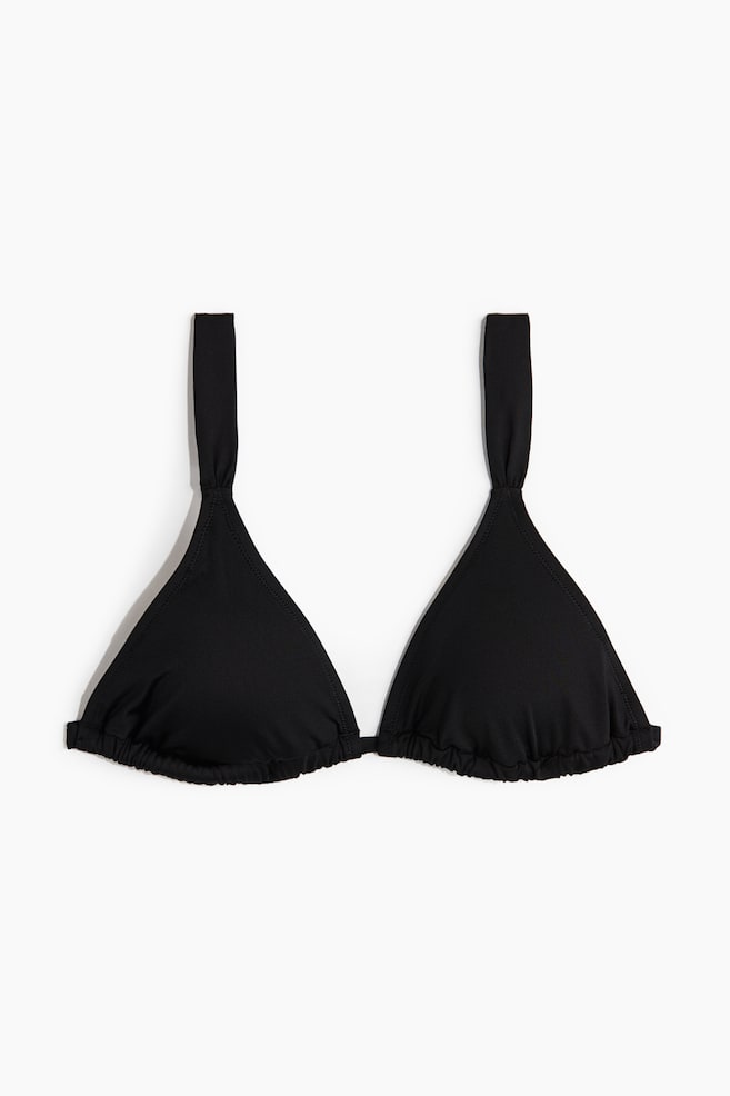 Sutien de baie triunghiular căptușit - Negru/Light yellow/Patterned/Roșu-închis - 1