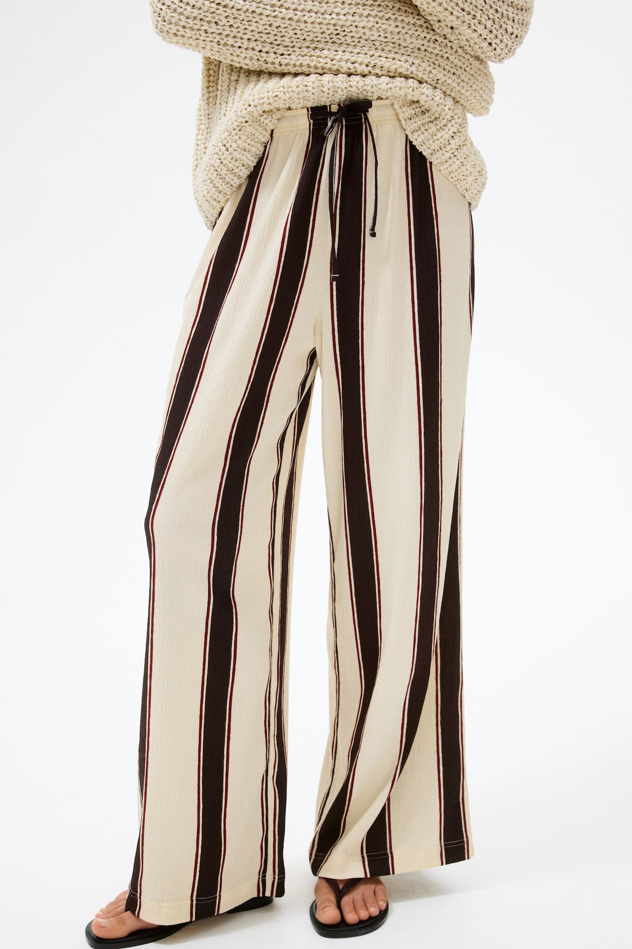 Wide-cut Pull-on Pants - image 2